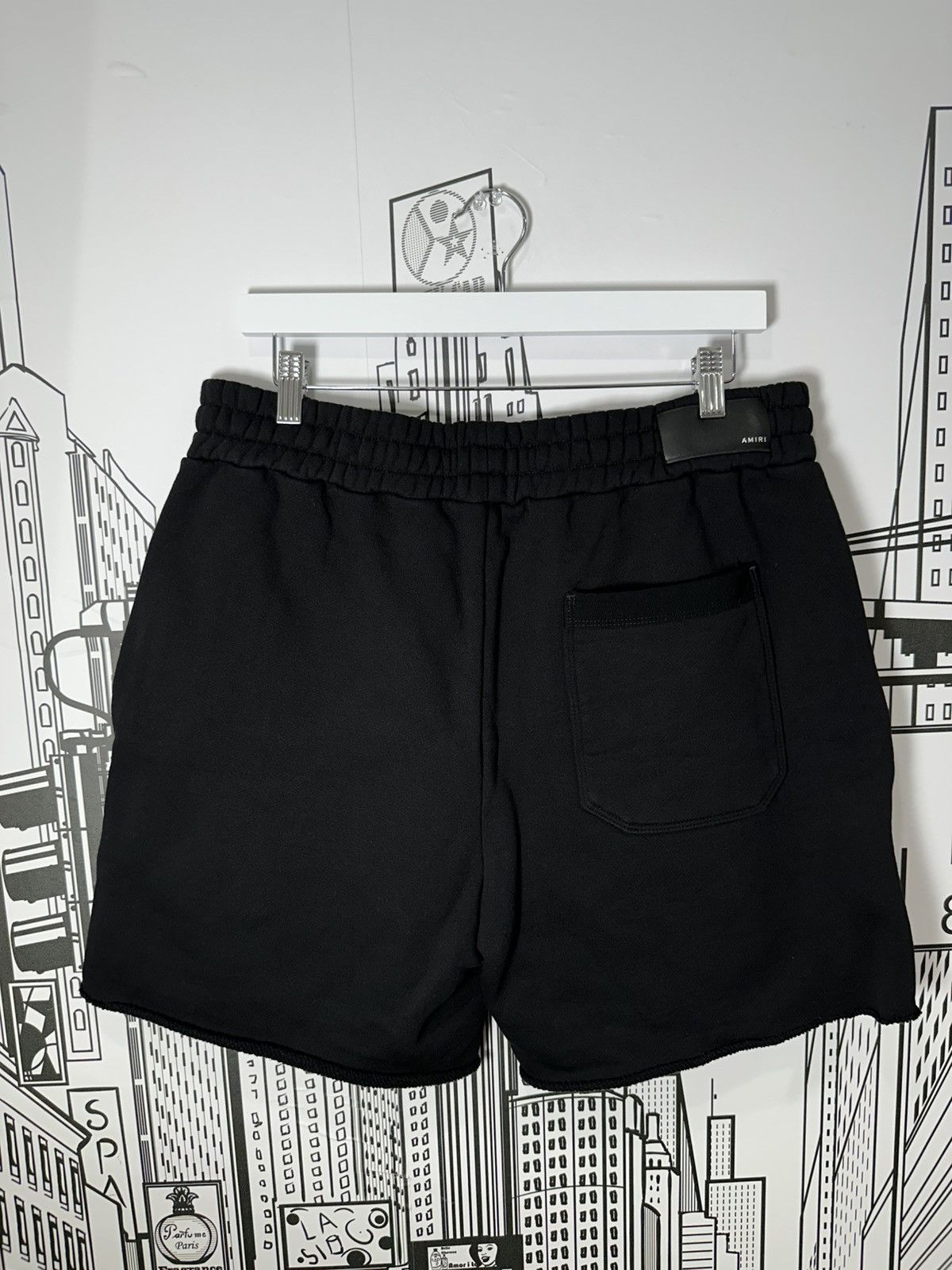 Amiri Amiri Script Logo Shorts Black XL Size US 36 / EU 52 - 3 Thumbnail