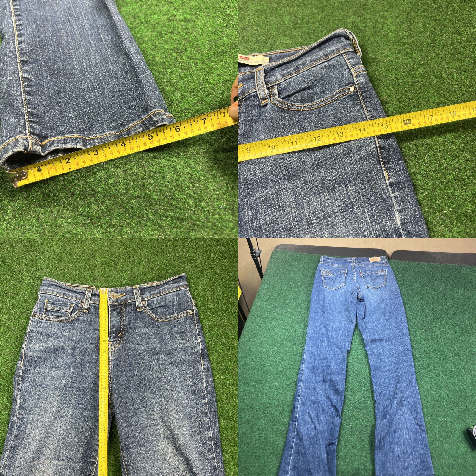Levi's Women's Levis 512 Perfectly Slimming Straight Leg Blue Jeans Size 27x30 Size 27" / US 4 / IT 40 - 8 Thumbnail