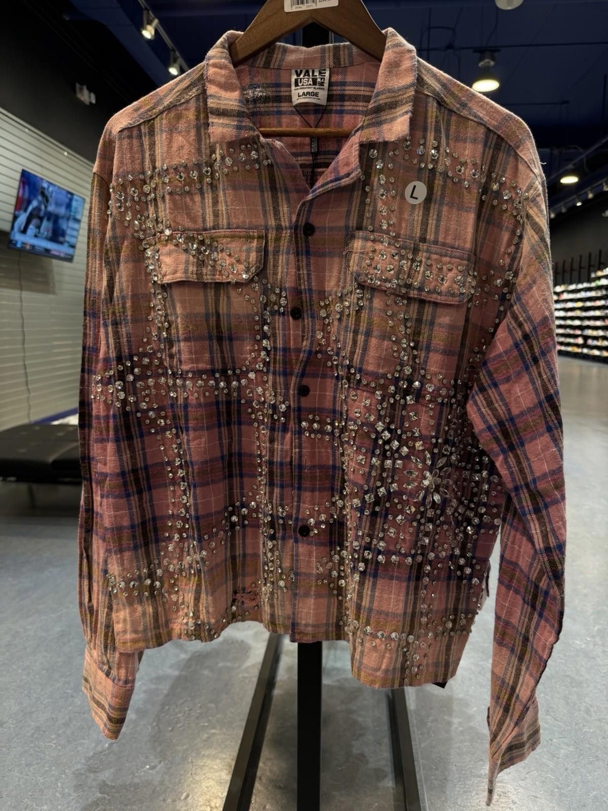 Vale Valley Dreams Crystal Stone Flannel (Large) Brand New Pink Size US L / EU 52-54 / 3 - 3 Thumbnail
