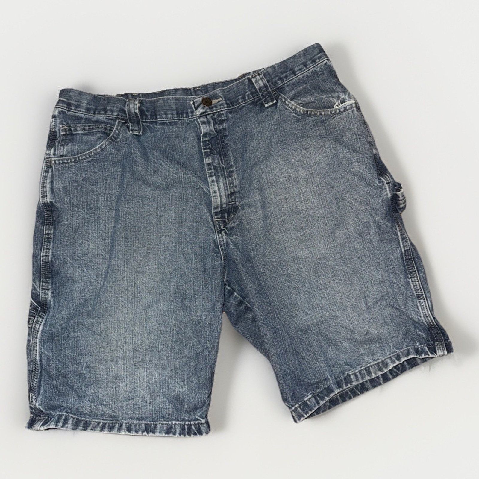 Vintage × Wrangler Wrangler Jean Shorts Men’s 36x12 Dark Wash Carpenter Size US 36 / EU 52 - 1 Thumbnail