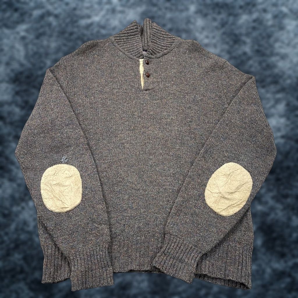 Pendleton VINTAGE Pendleton Sweater Mens XL Tall Gray Brown Button Cowl Neck Virgin Wool Size US XL / EU 56 / 4 - 1 Thumbnail