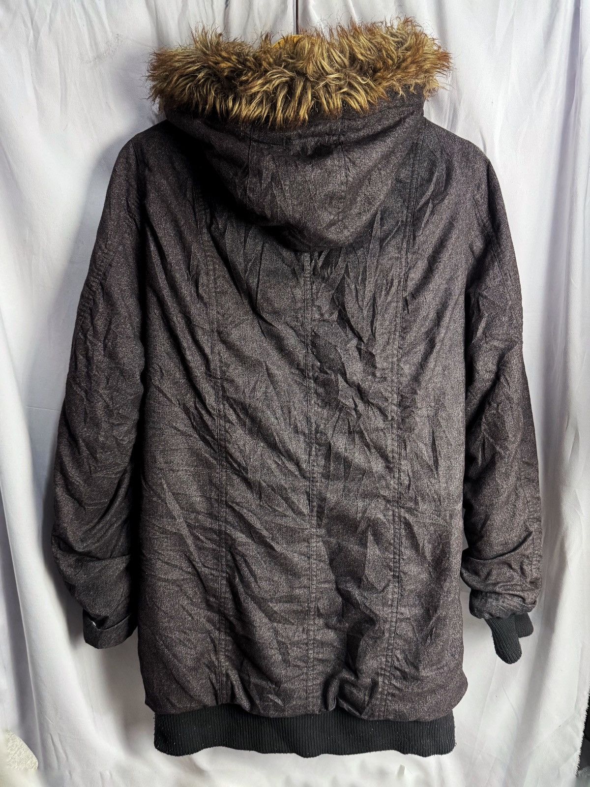 If Six Was Nine Faux Fur Beaumont Carr Japanese Jacket Size US L / EU 52-54 / 3 - 3 Thumbnail