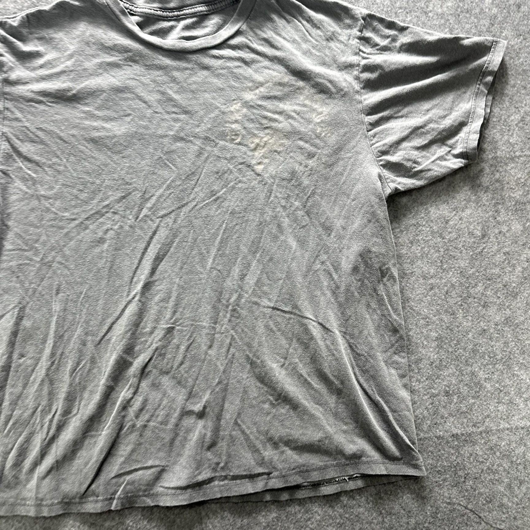 Vintage VINTAGE City Of Angels Shirt Mens Large Gray Graphic Tee Clock Ticks Faster Distressed Size US L / EU 52-54 / 3 - 3 Thumbnail