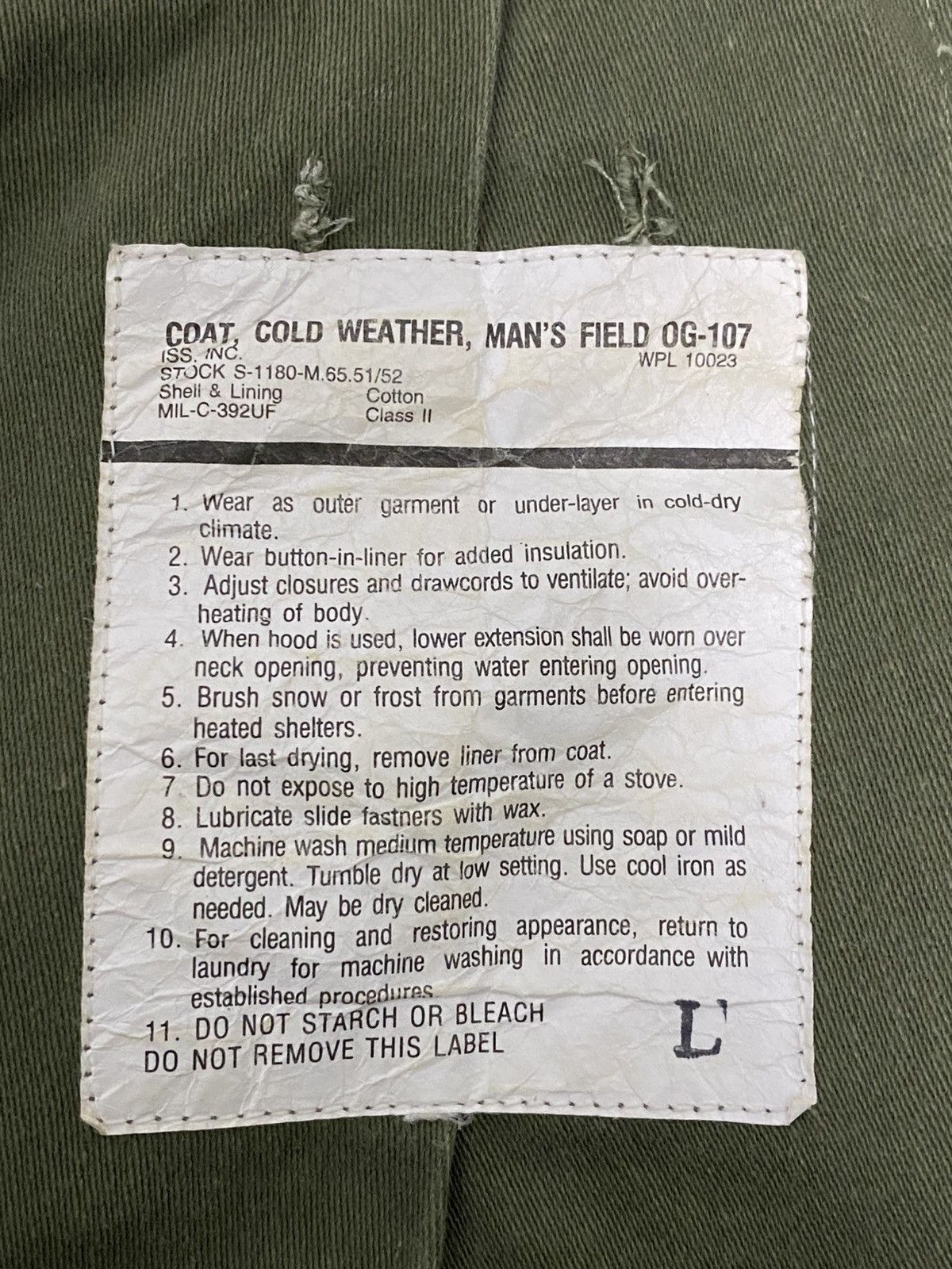 Vintage Vintage 70’s OG 107 Field Jacket by ISS Inc Size US L / EU 52-54 / 3 - 2 Thumbnail