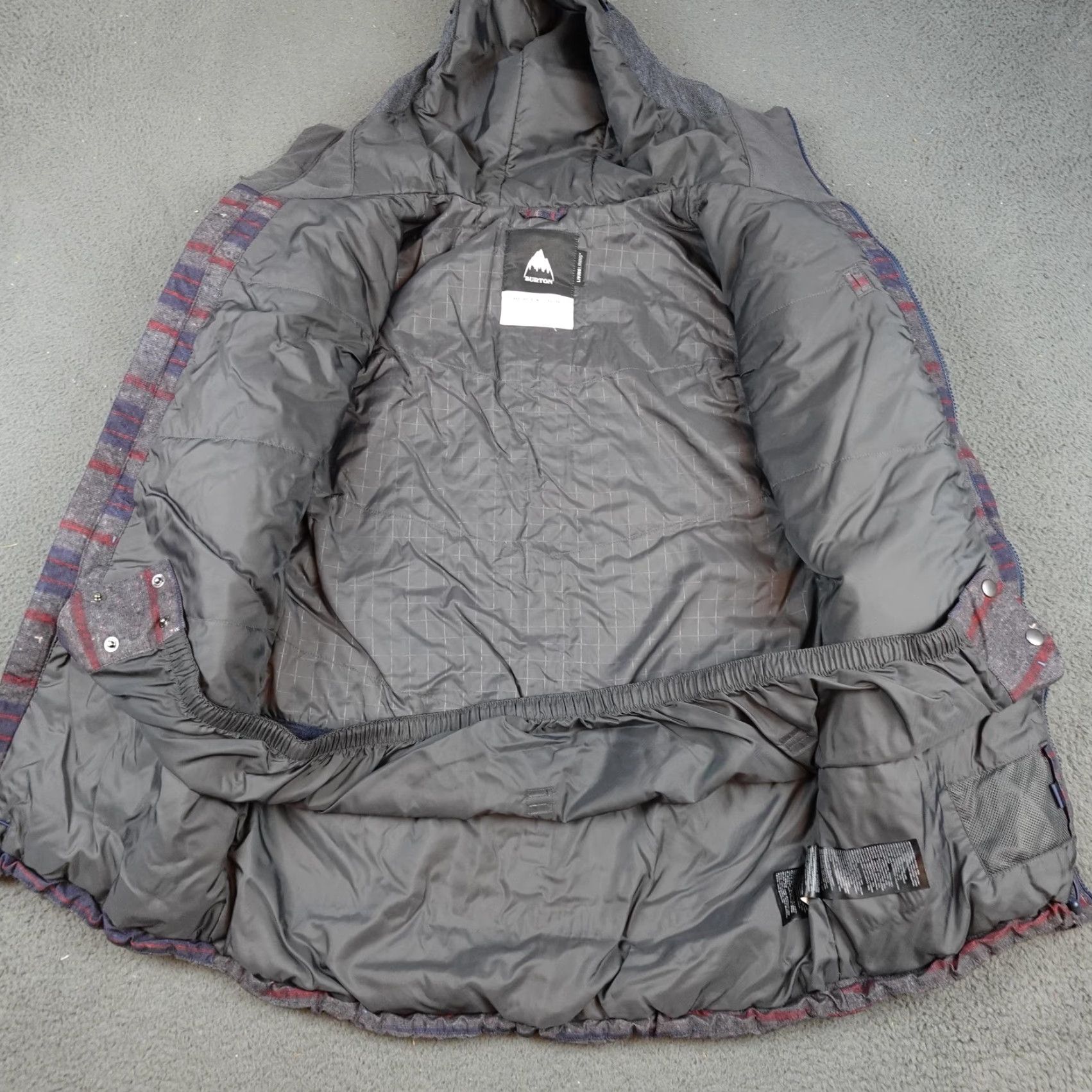 Burton Burton Covert Living Lining Jacket Mens Small Gray Hooded Ski Snowboard Size US S / EU 44-46 / 1 - 5 Thumbnail