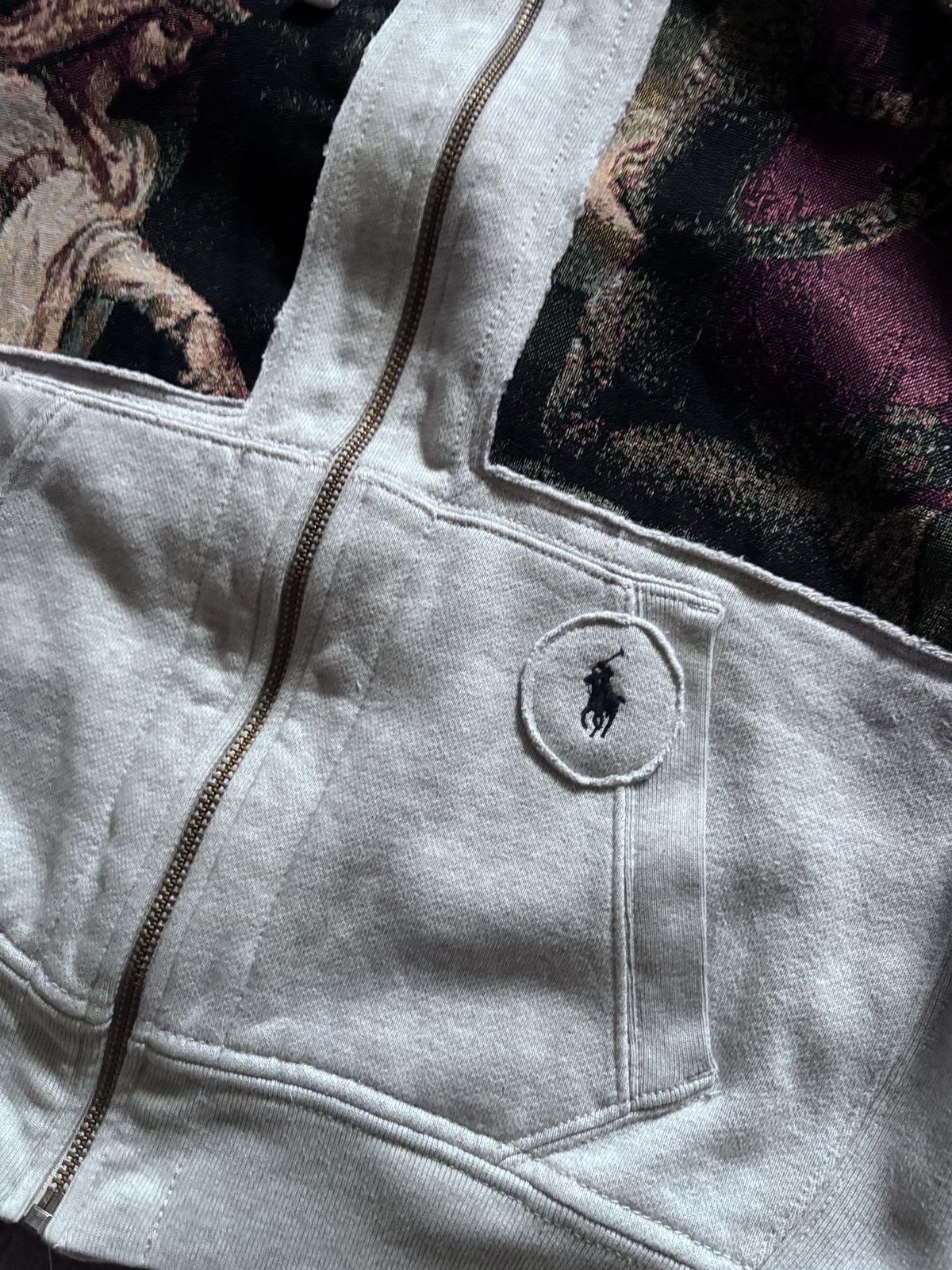 Polo Ralph Lauren Ralph Lauren Vintage Junya Watanabe style Reworked zip hoodi Size US M / EU 48-50 / 2 - 5 Thumbnail