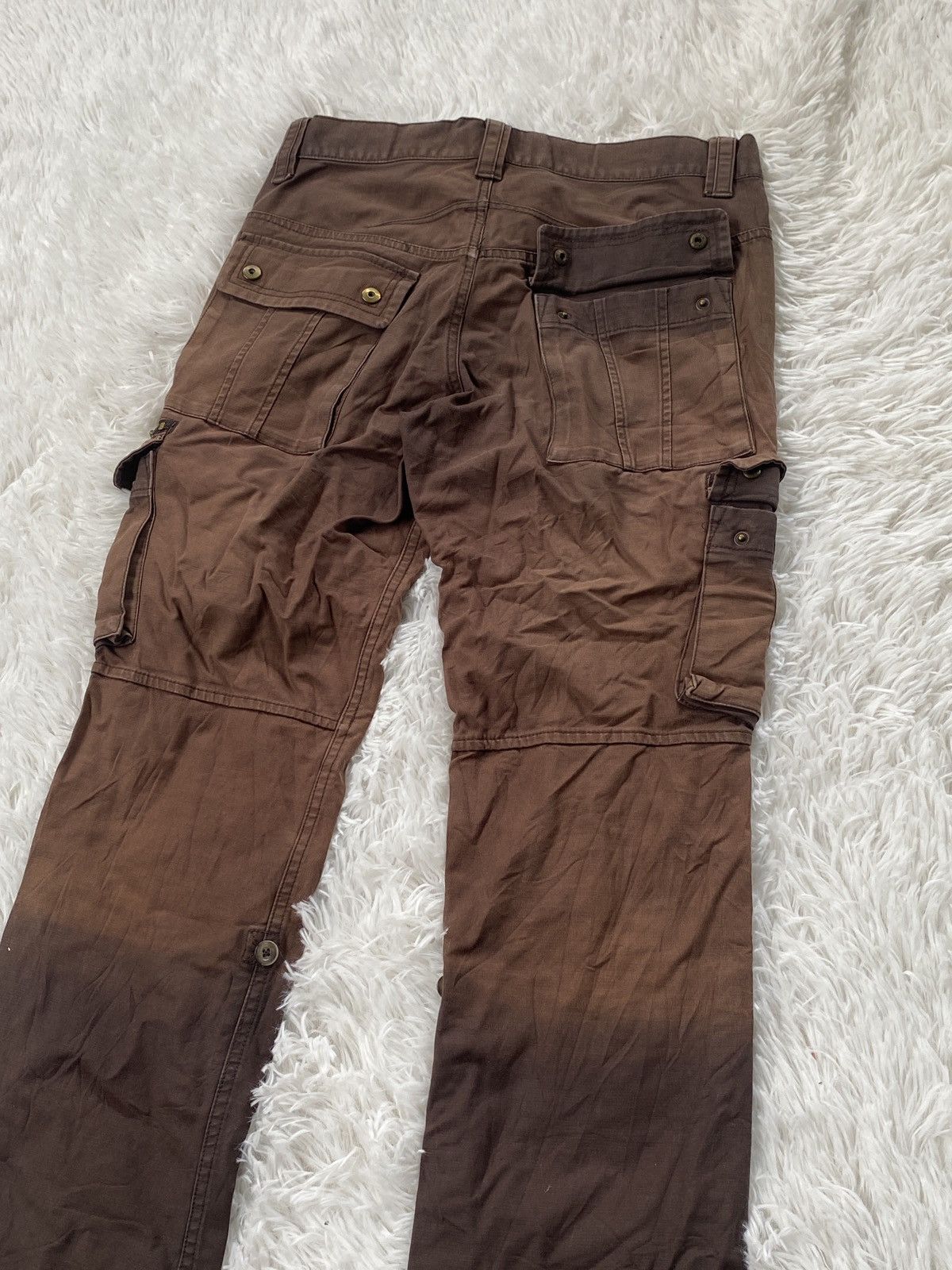 Other 🔥RARE 🔥Klein Plus Homme dual tone Distressed Cargo pant Size US 31 - 11 Thumbnail