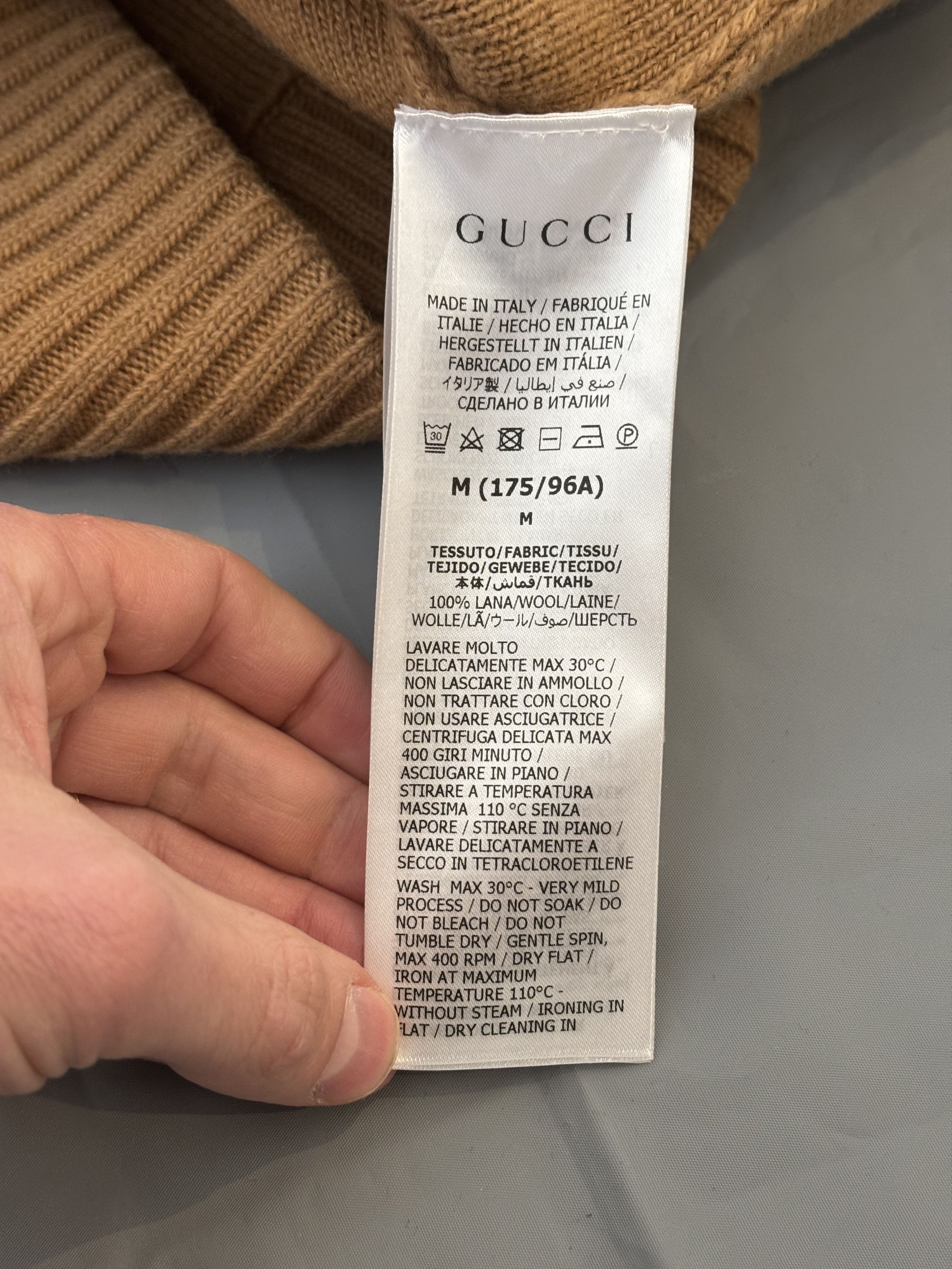 Gucci Pull à capuche en laine Gucci en tbe Size US M / EU 48-50 / 2 - 10 Thumbnail