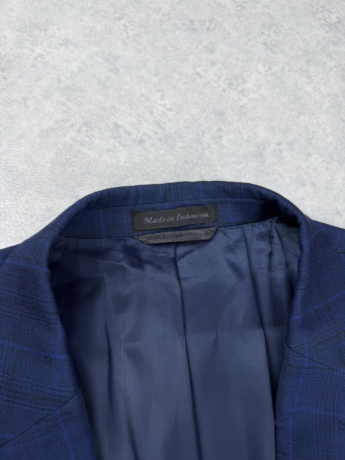Ralph Lauren Ralph Lauren Blue Check Wool Blazer 48R Mens Sport Coat Size 48R - 8 Thumbnail