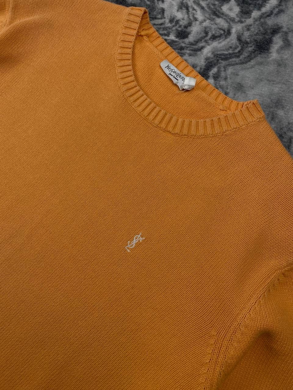 Yves Saint Laurent Vintage Yves Saint Laurent Knit Sweater YSL Logo 90s Men Size US L / EU 52-54 / 3 - 3 Thumbnail