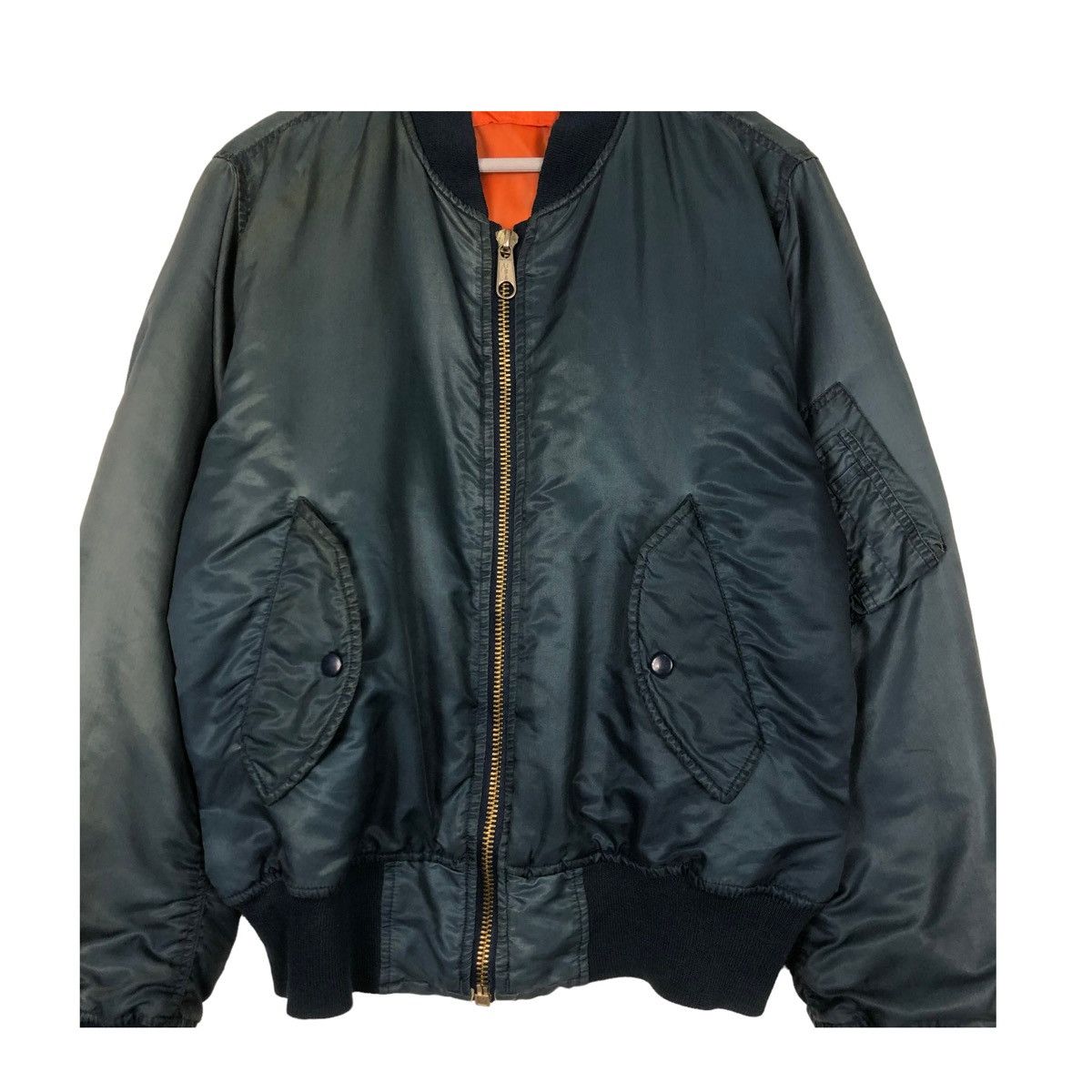 Flight Club × Japanese Brand 💥90s MA1 USA RIOT BOMBER JACKET Size US L / EU 52-54 / 3 - 5 Thumbnail