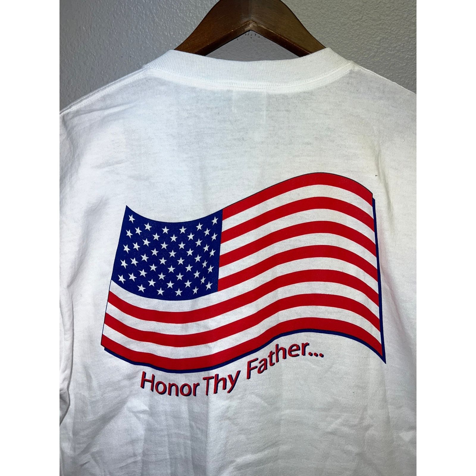 Fruit Of The Loom Vintage The Fatherhood Foundation Shirt Honor Thy Father Tee Size US M / EU 48-50 / 2 - 7 Thumbnail