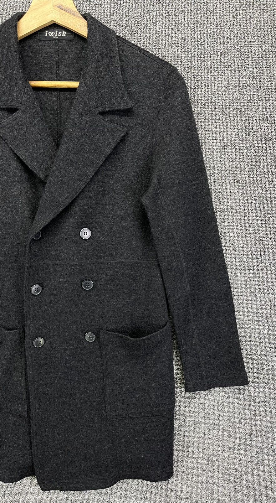 Yohji Yamamoto Vintage 90s iwish by Yohji Yamamoto Rare Wool Long Jacket Size XS / US 0-2 / IT 36-38 - 3 Thumbnail