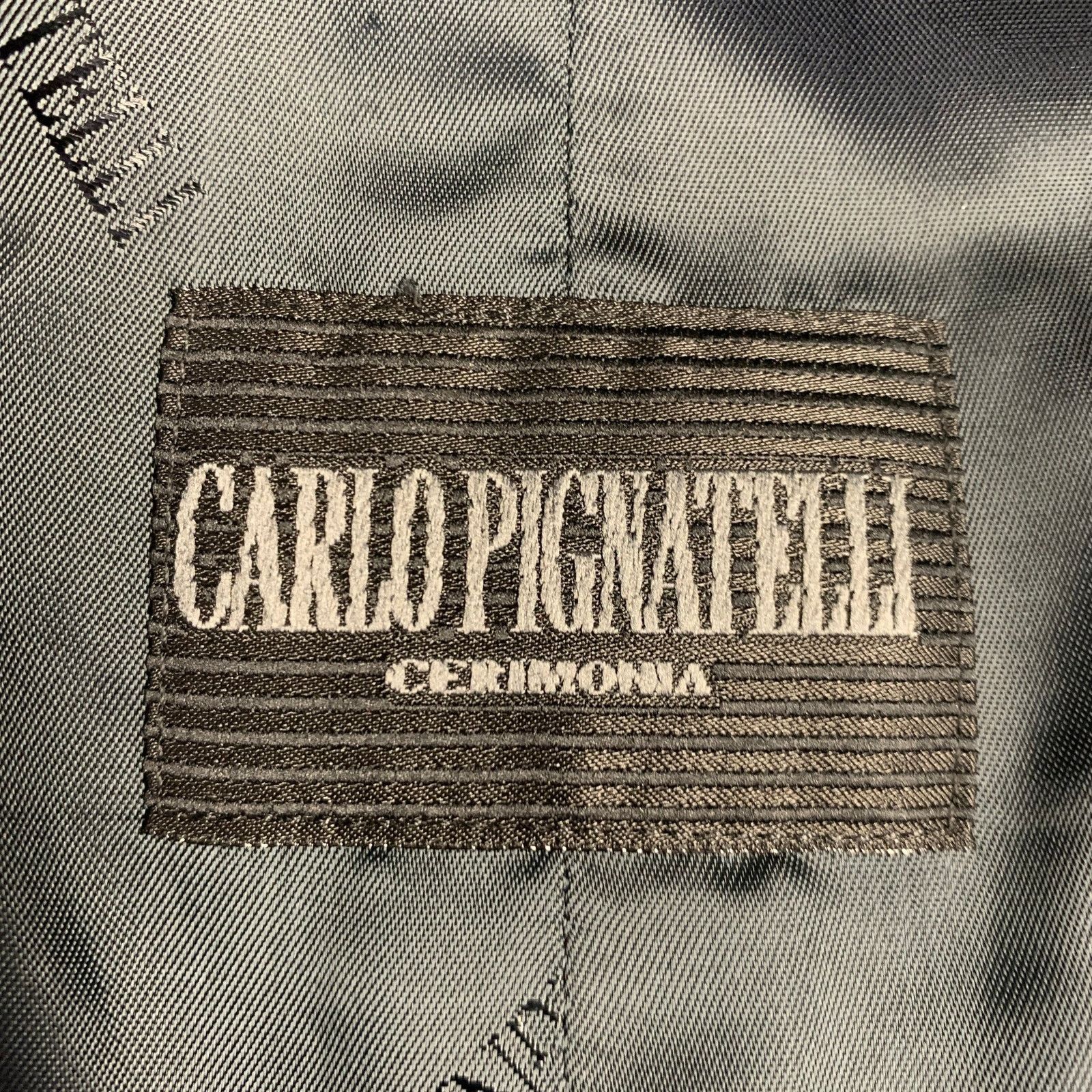 Carlo Pignatelli CARLO PIGNATELLI Size 44 Navy Embroidery Acetate Wool Vest Size US L / EU 52-54 / 3 - 5 Thumbnail
