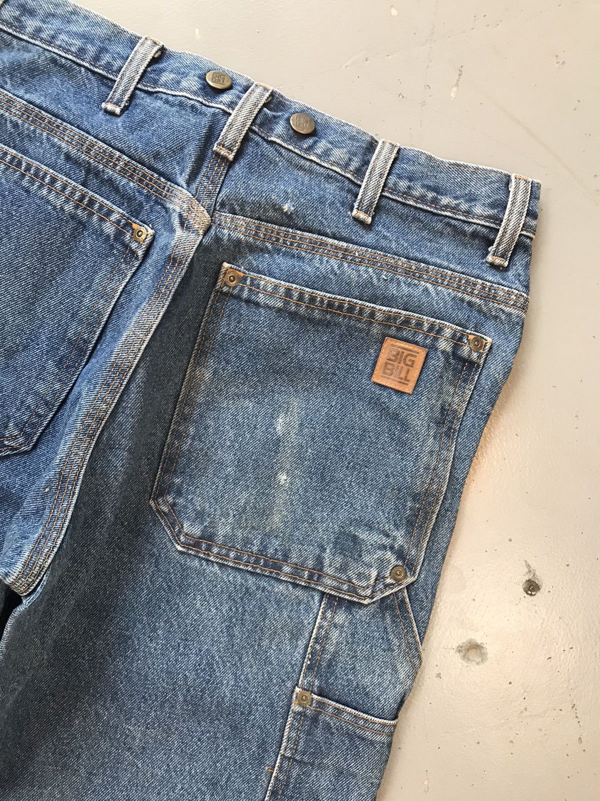 Vintage Vintage big bill double knee denim Size US 30 / EU 46 - 14 Thumbnail