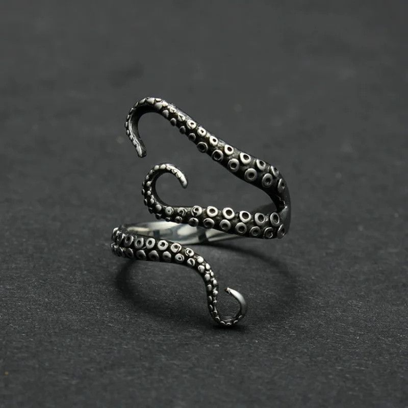 Jewelry × Vintage Vintage titanium steel joint ring octopus Size ONE SIZE - 2 Thumbnail