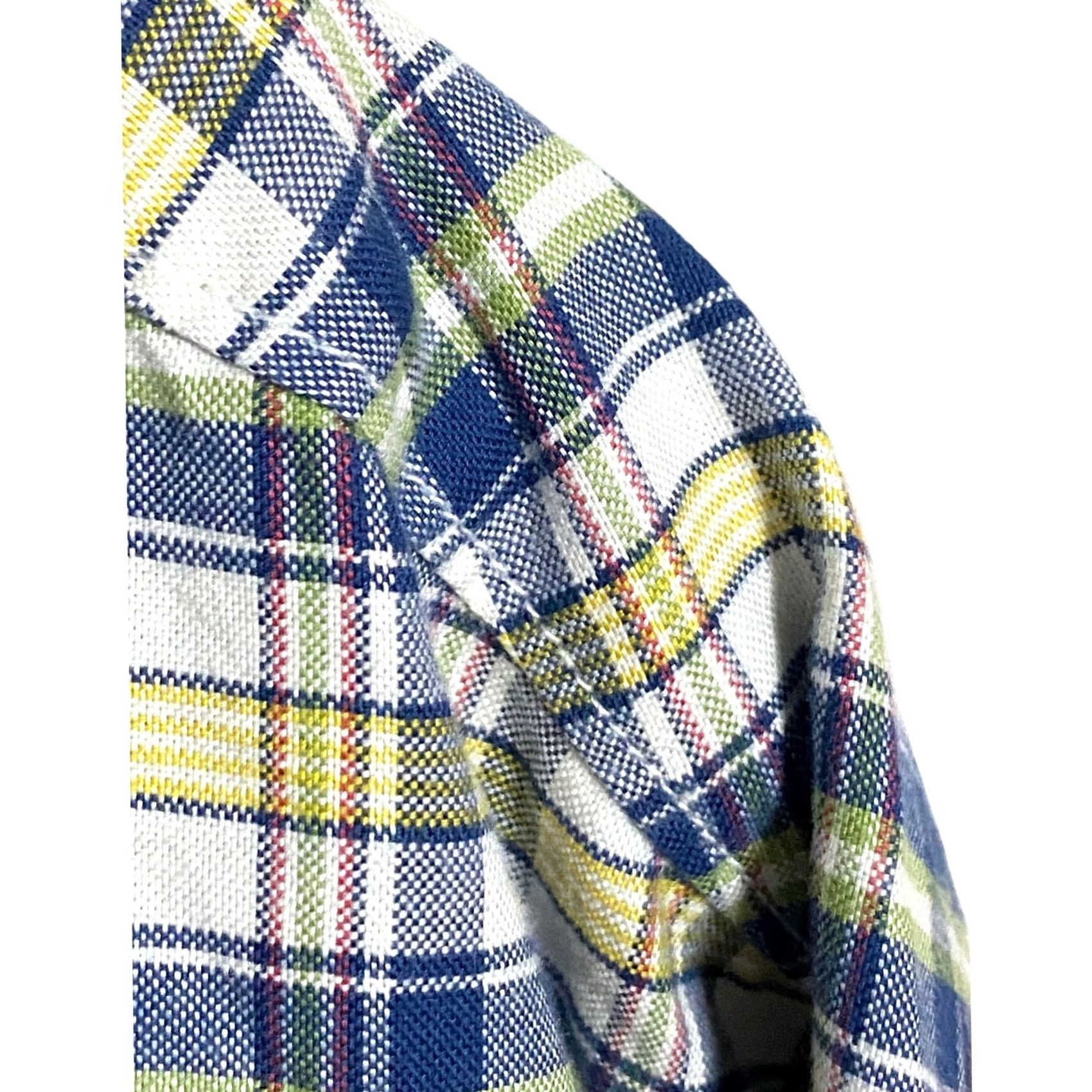 Vintage VINTAGE Rye Button Down Oxford Blue Plaid Shirt Mens 2XL Short Preppy Office Classic NWT Size US XXL / EU 58 / 5 - 5 Thumbnail