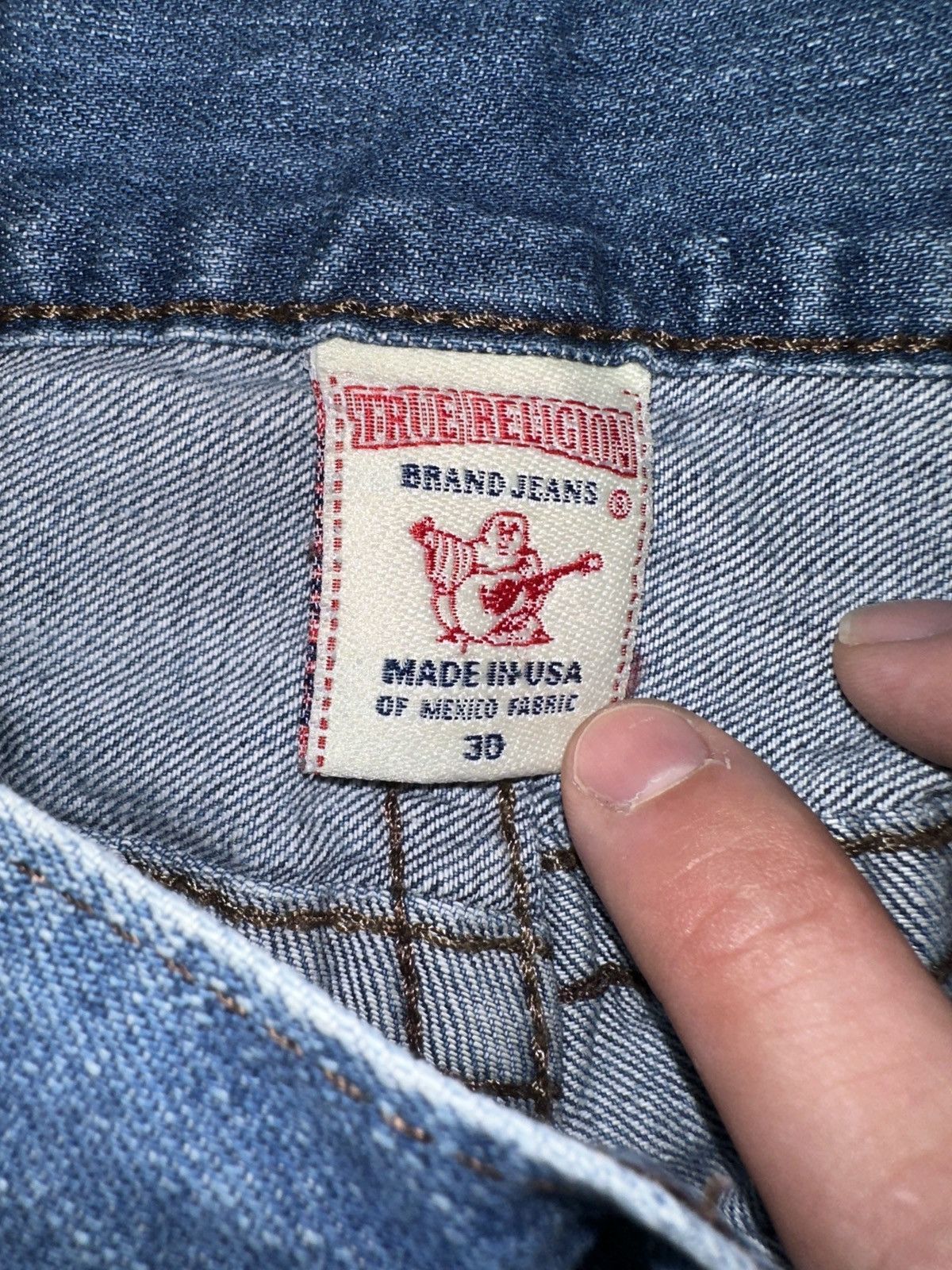 True Religion Vintage True Religion Straight Leg Denim Jeans Size 38 Size US 38 / EU 54 - 6 Thumbnail