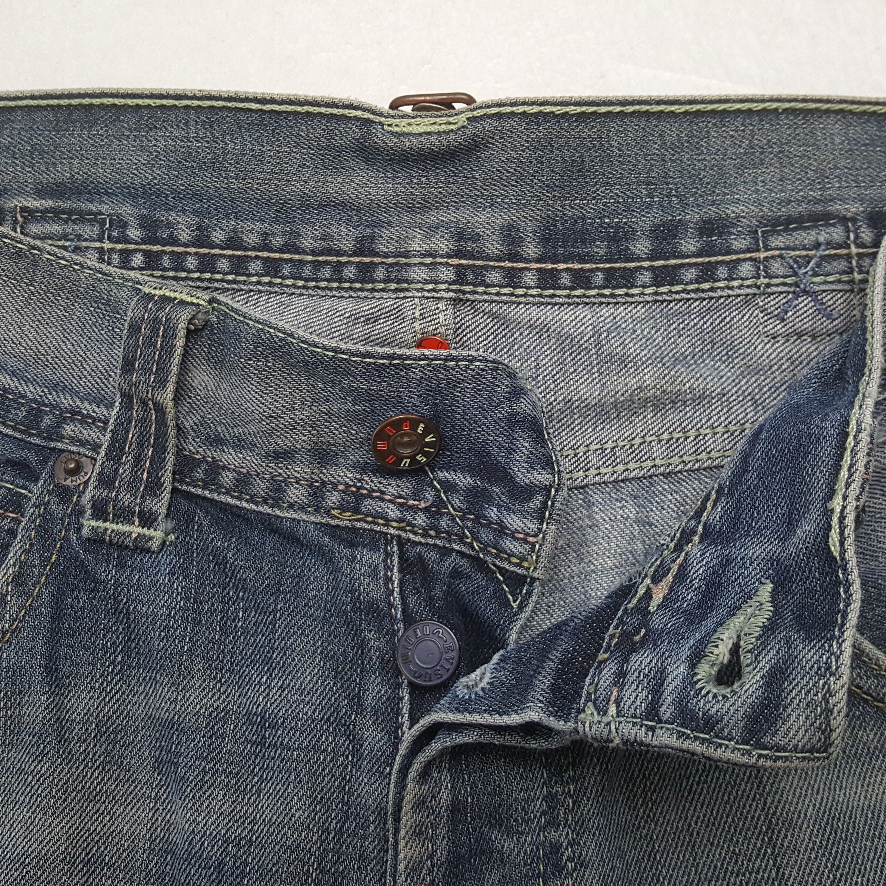 Evisu Evisu x Puma Japanese Brand Custom Daicock Jeans RR27 Size US 34 / EU 50 - 12 Thumbnail