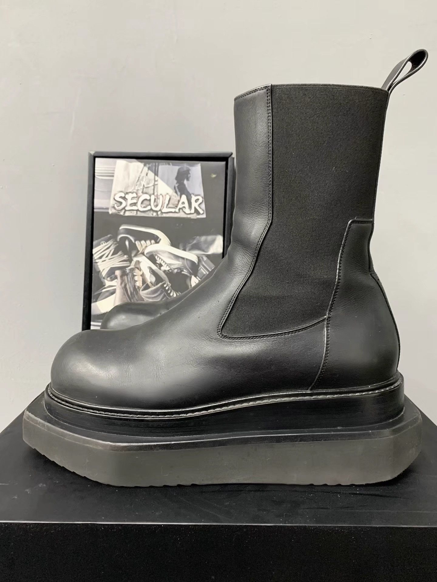Rick Owens Rick Owens Runway Thick Sole High Boots K34 Size US 9 / EU 42 - 1 Thumbnail
