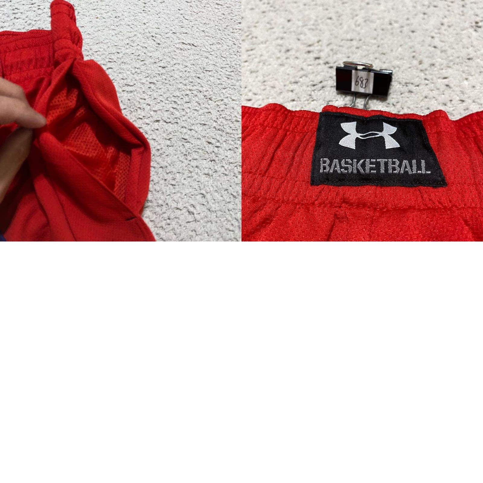 Under Armour Under Armour Mens Small Shorts Red Athletic Inseam 9" Elastic Waist Pockets Sports Logo 9 in 3/4 Size US 29 - 8 Thumbnail
