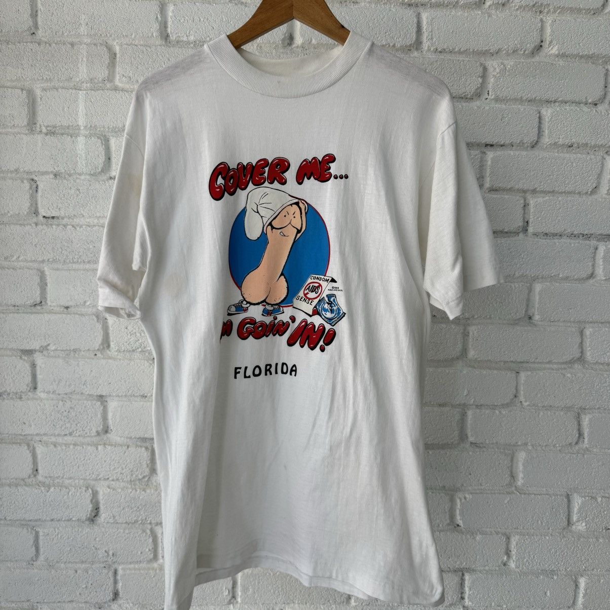 Vintage 88’s Condom Tee Size US L / EU 52-54 / 3 - 1 Thumbnail