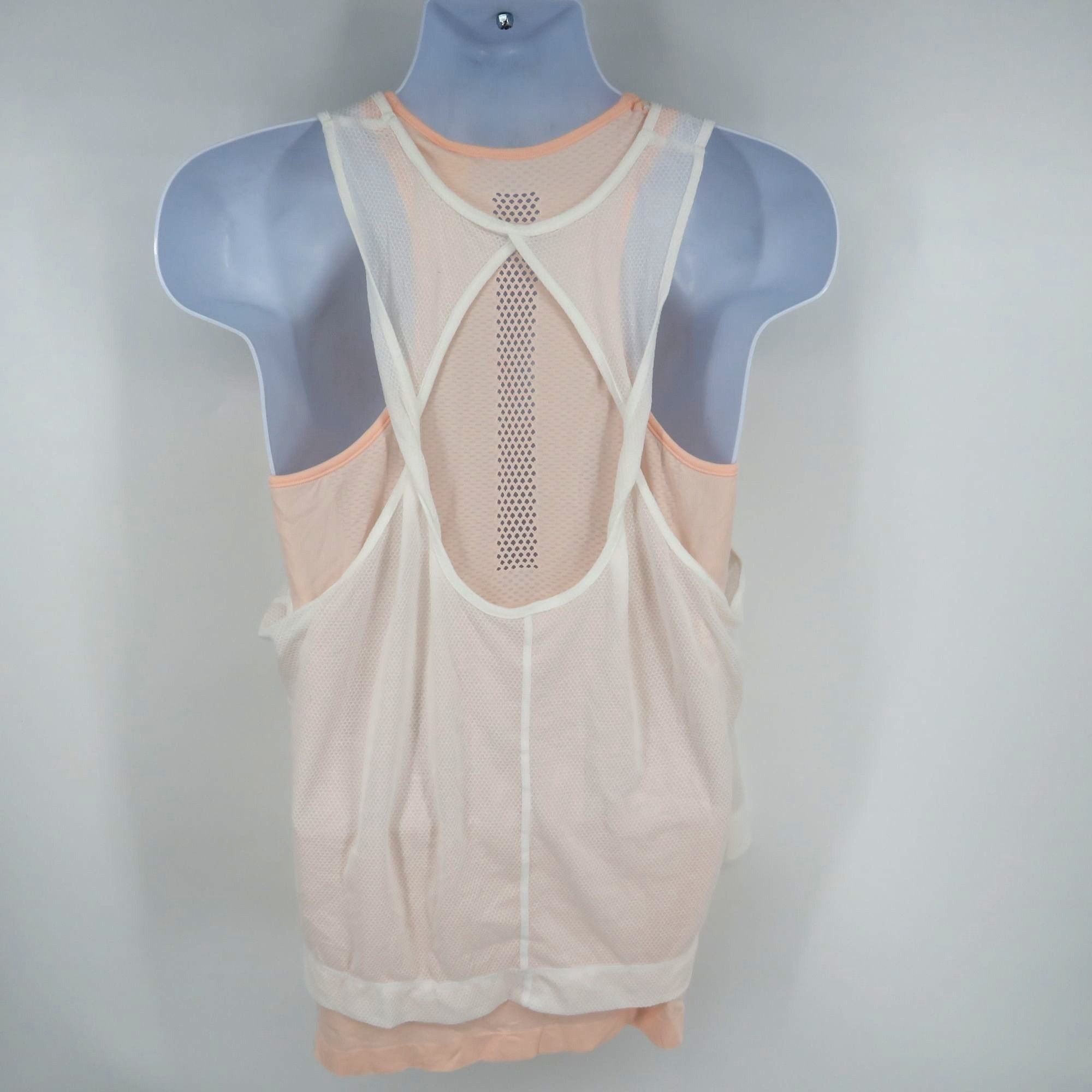 Other Tangerine Women's Double Layer Mesh Tank Top Peach XL NWT Size XL / US 12-14 / IT 48-50 - 3 Thumbnail