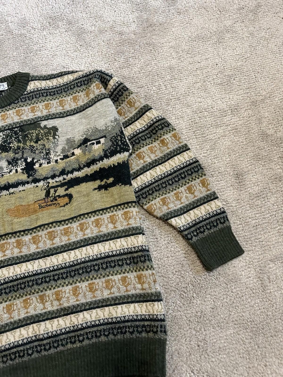 Burberry Burberrys Vintage Golf Logo Knit Sweater Sz M Size US M / EU 48-50 / 2 - 6 Thumbnail