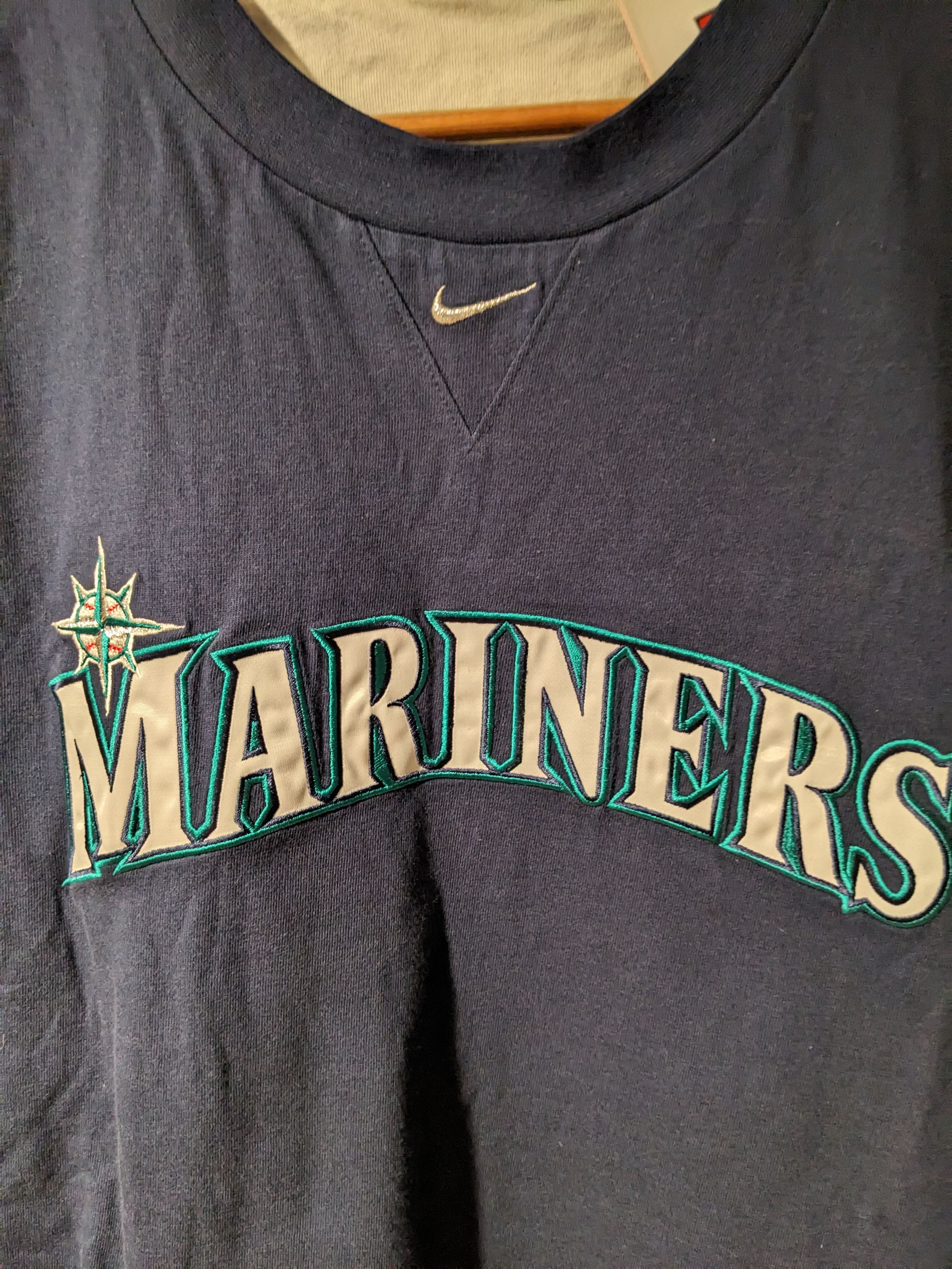 Nike × Vintage Vintage Y2K Seattle Mariners Nike Center Long-Sleeve T-Shirt Size US L / EU 52-54 / 3 - 2 Thumbnail