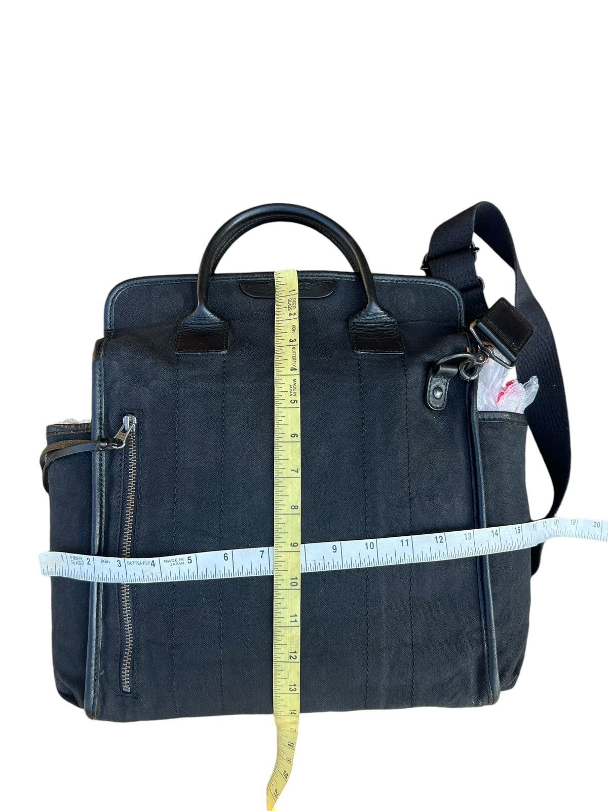Vintage Vintage Heming’s Inc. X Rootote Japan Fade Black Canvas Bag Size ONE SIZE - 25 Thumbnail