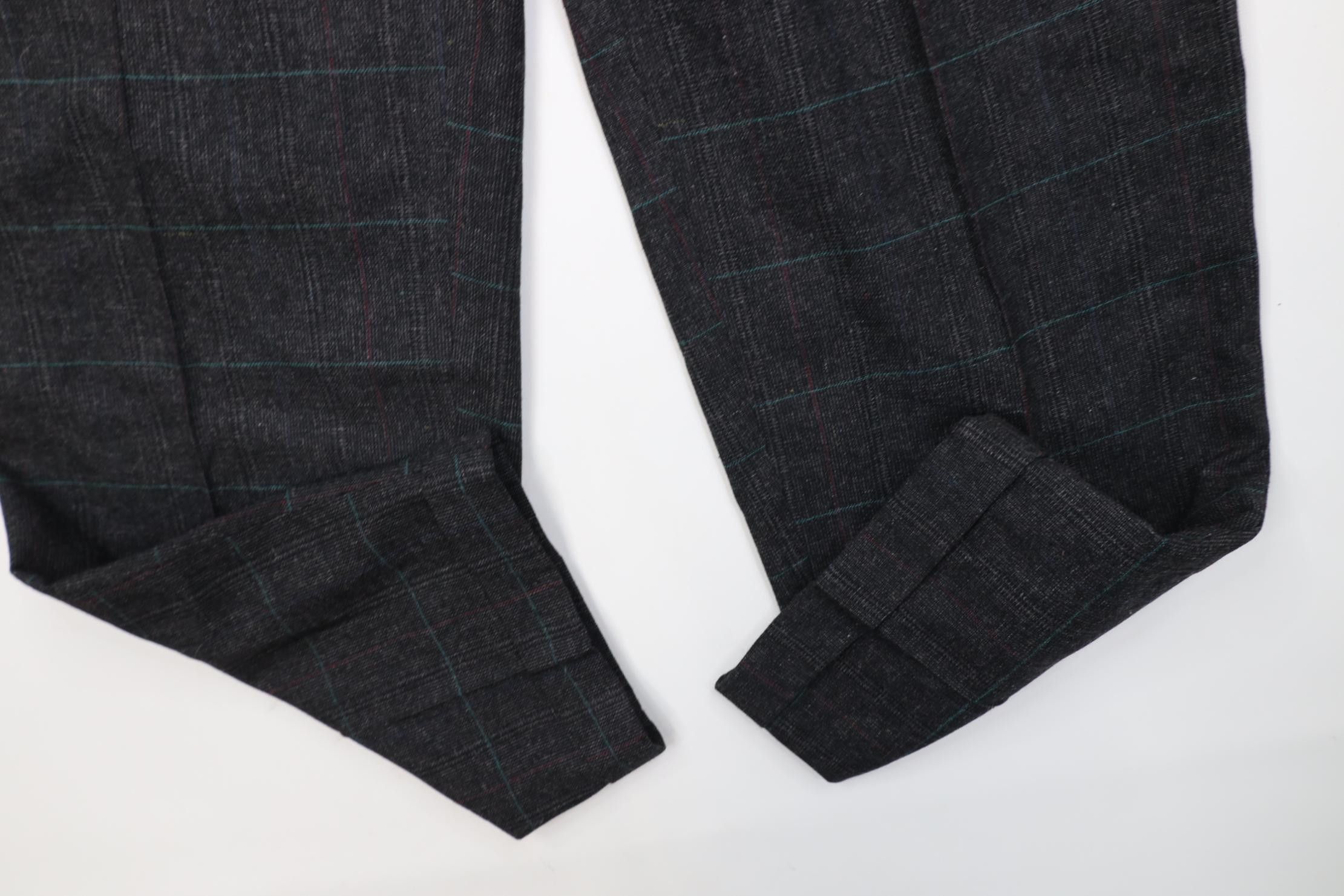 Vintage Vintage 90s Streetwear Tweed Knit Chino Pants Trousers Plaid Size US 32 / EU 48 - 5 Thumbnail