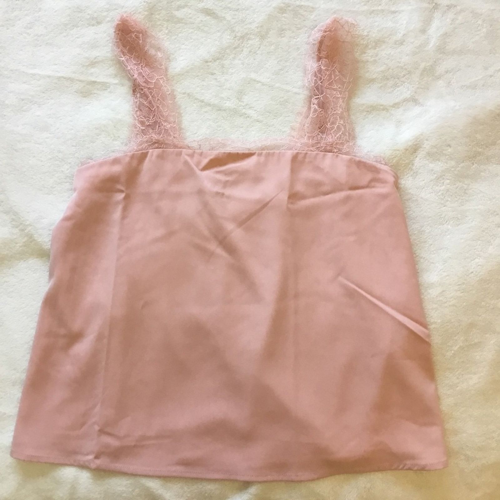 Other Love Bonito Pink Amara Lace Trim Camisole Size M / US 6-8 / IT 42-44 - 1 Thumbnail