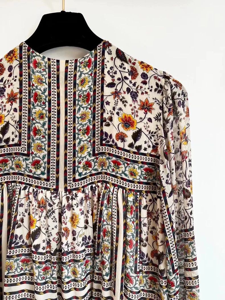 Saint Laurent Paris saint Laurent parisSmall floral boho style strappy dress 2 Size XS / US 0-2 / IT 36-38 - 7 Thumbnail