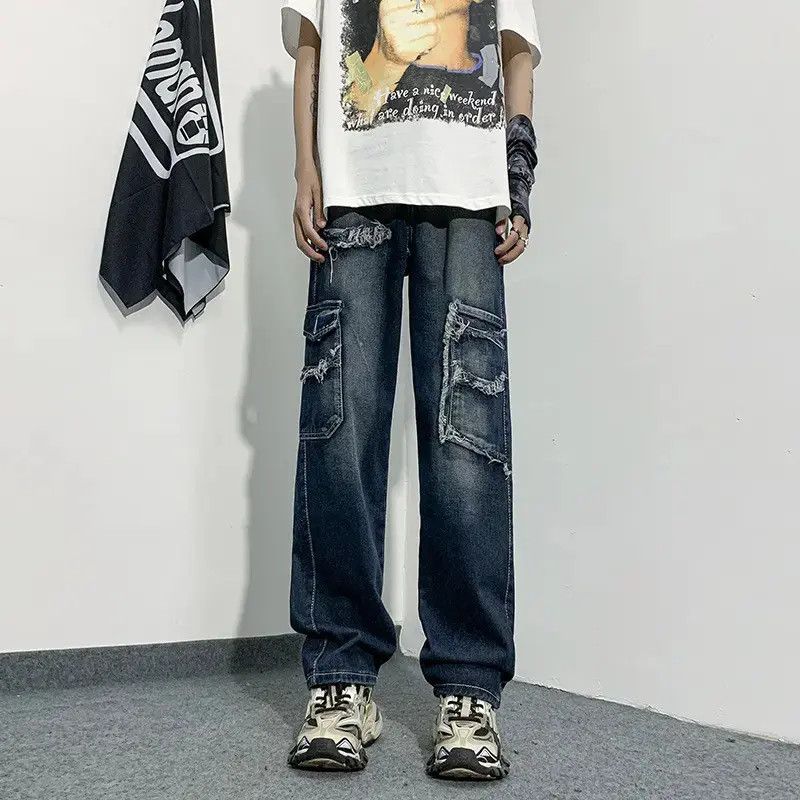Japanese Brand Retro hip-hop loose casual jeans Size US 30 / EU 46 - 4 Thumbnail