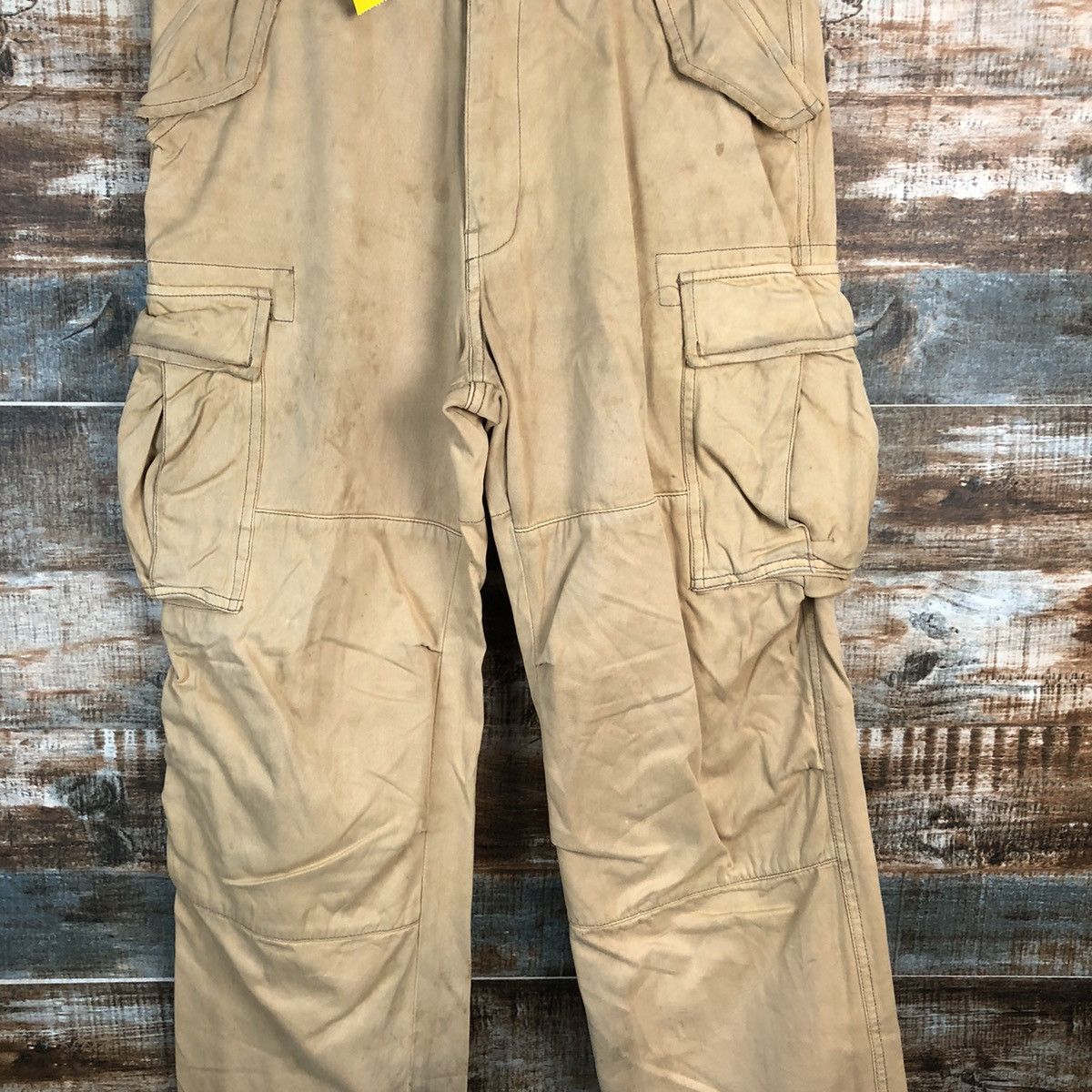 Japanese Brand DL Flash Report Brown Cargo Multipocket Pants #C117 Size US 30 / EU 46 - 5 Thumbnail
