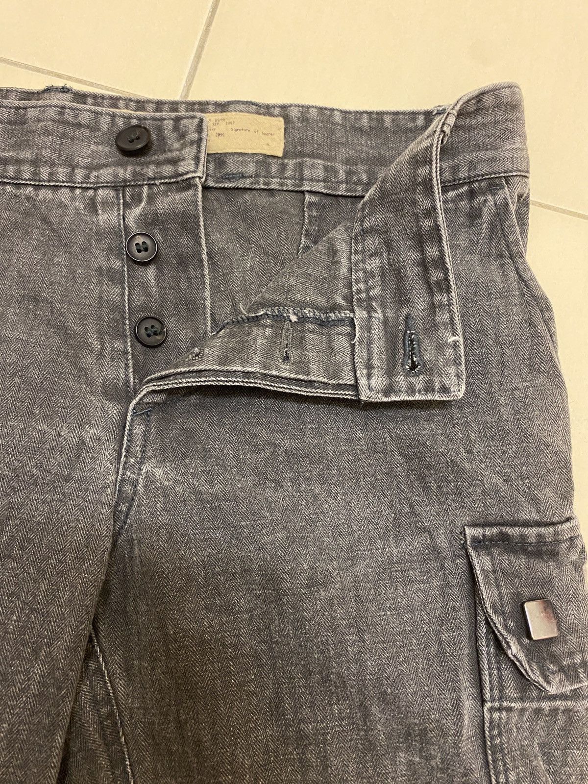 Japanese Brand × RIPVANWINKLE Vintage Y2K Rip Van Winkle Cargo Cropped Pants Size 29" - 8 Thumbnail