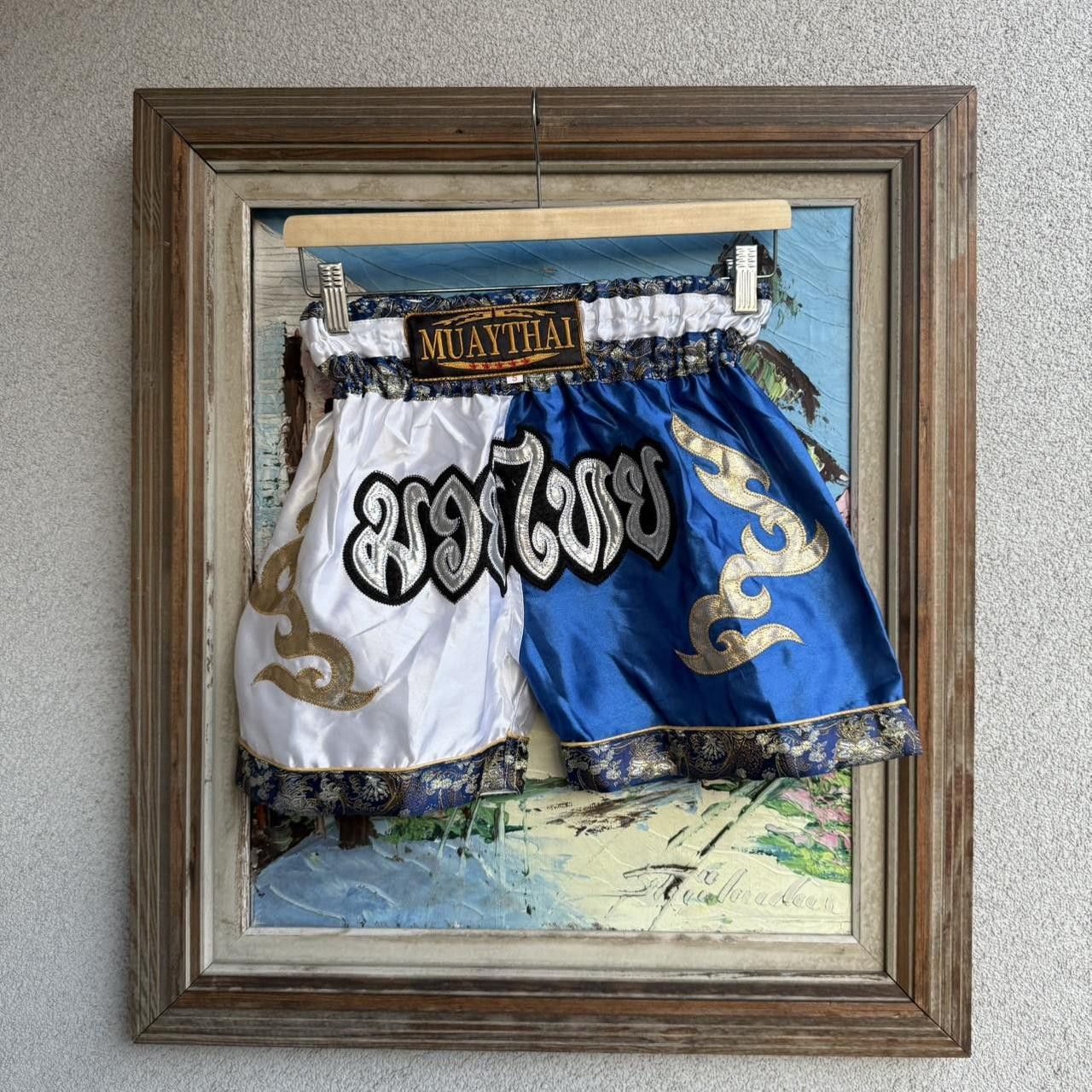 Vintage Muay Thai Vintage Bottoms Blue Size US 32 / EU 48 - 1 Thumbnail