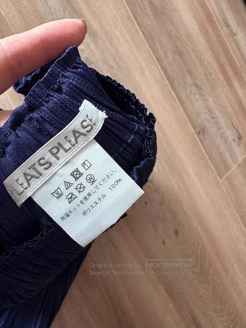 Issey Miyake Issey Miyake size:3 Kelp Pants Navy Blue Size 31" - 6 Thumbnail