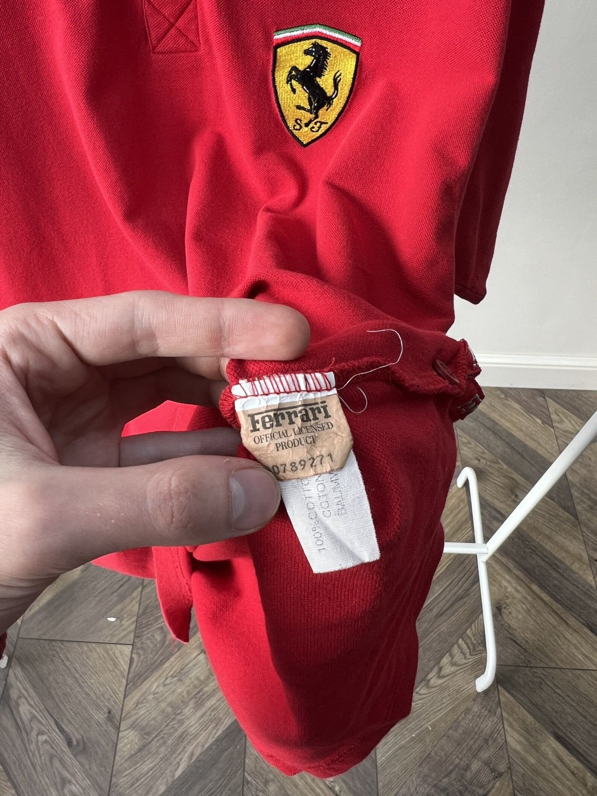 Ferrari Vintage Ferrari 1999 Racing Polo T-Shirt Size US L / EU 52-54 / 3 - 8 Thumbnail