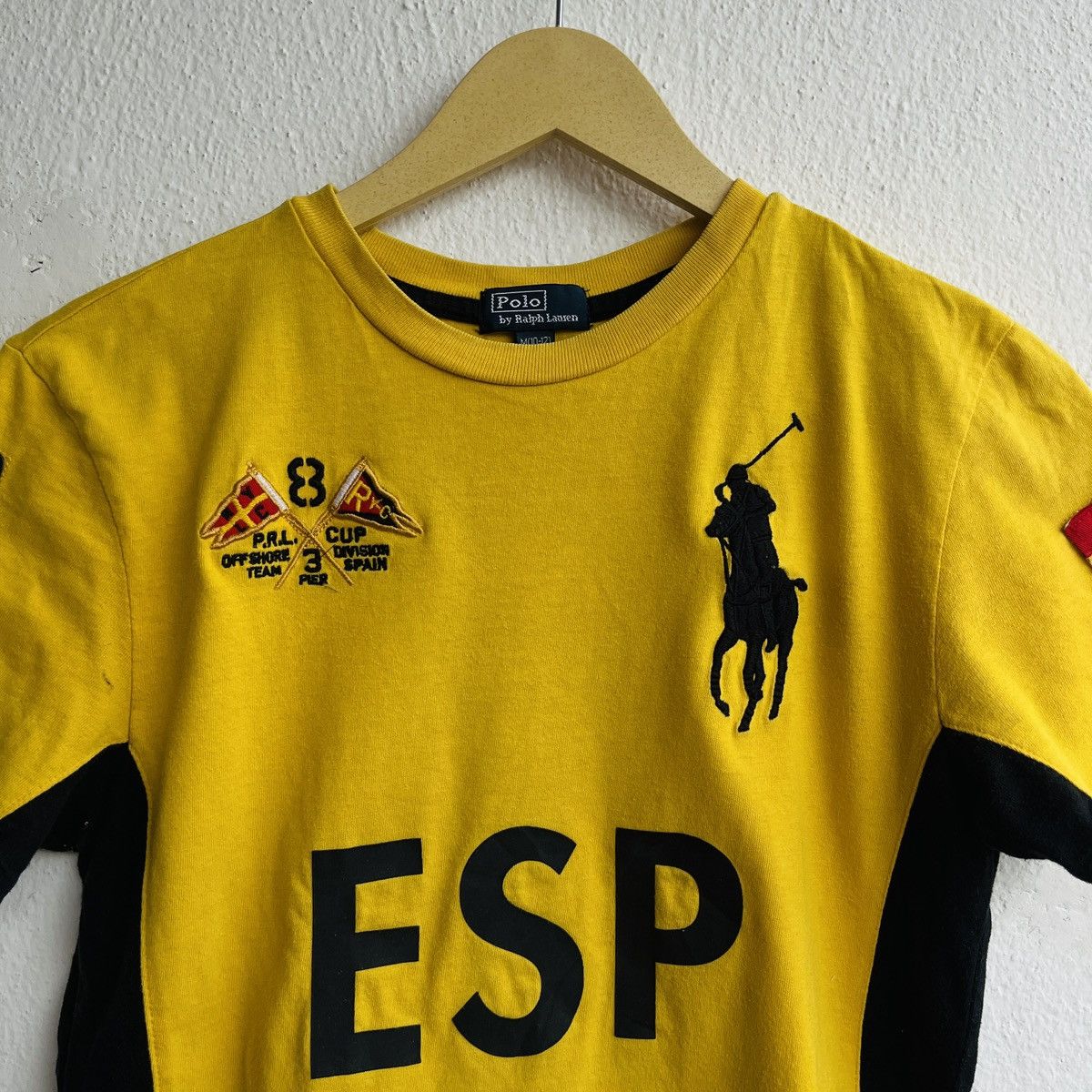 Polo Ralph Lauren × Ralph Lauren × Vintage Vintage Ralph Lauren Body Fit ESP Spain TShirt Size M / US 6-8 / IT 42-44 - 19 Thumbnail