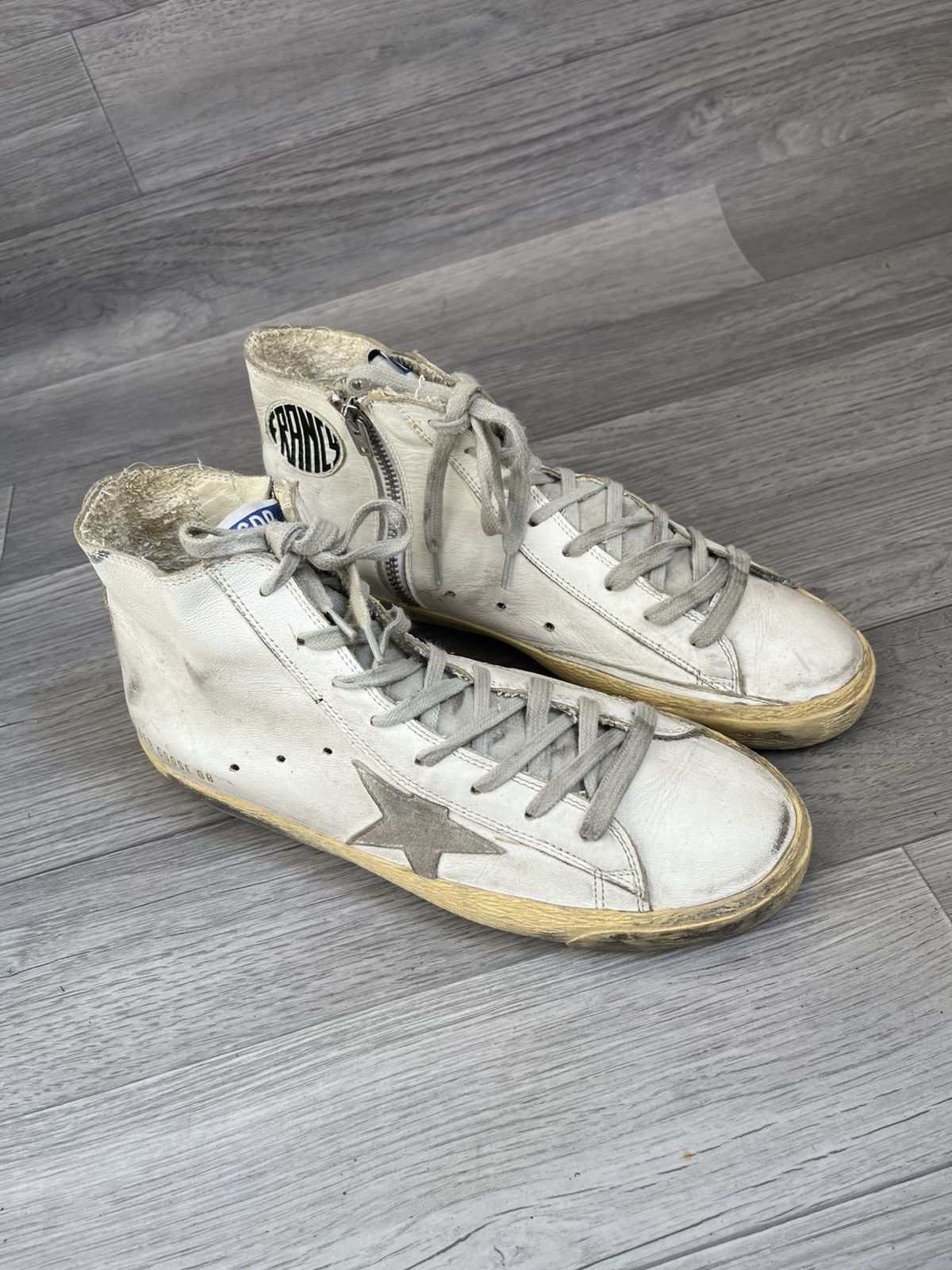 Golden Goose Golden goose francy hi-top distressed sneakers sz 40 Size US 10 / IT 40 - 7 Thumbnail