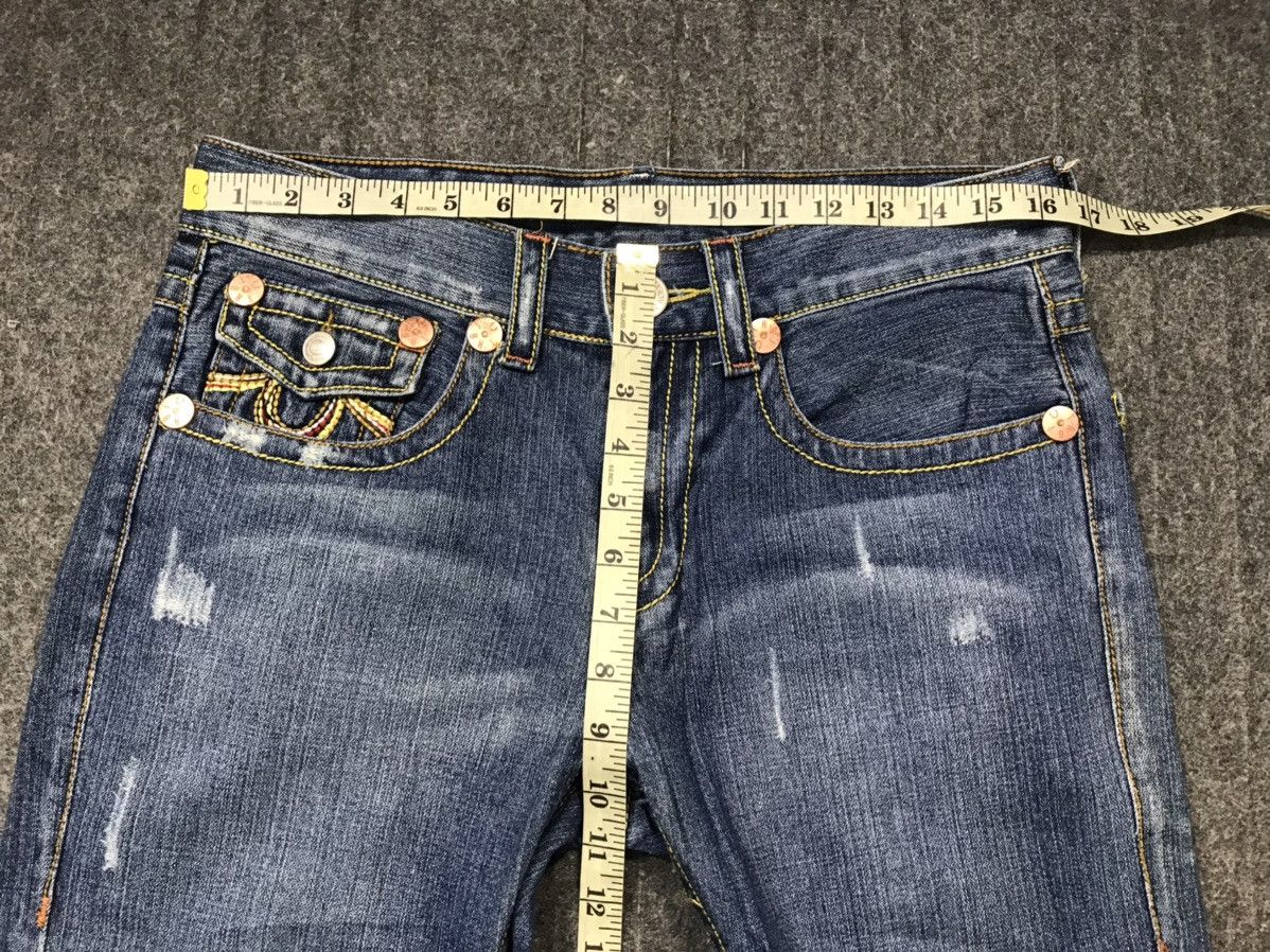True Religion True Religion Joey Big T Usa Flaps Pocket Indigo Low Rise Size 32" / US 10 / IT 46 - 12 Thumbnail