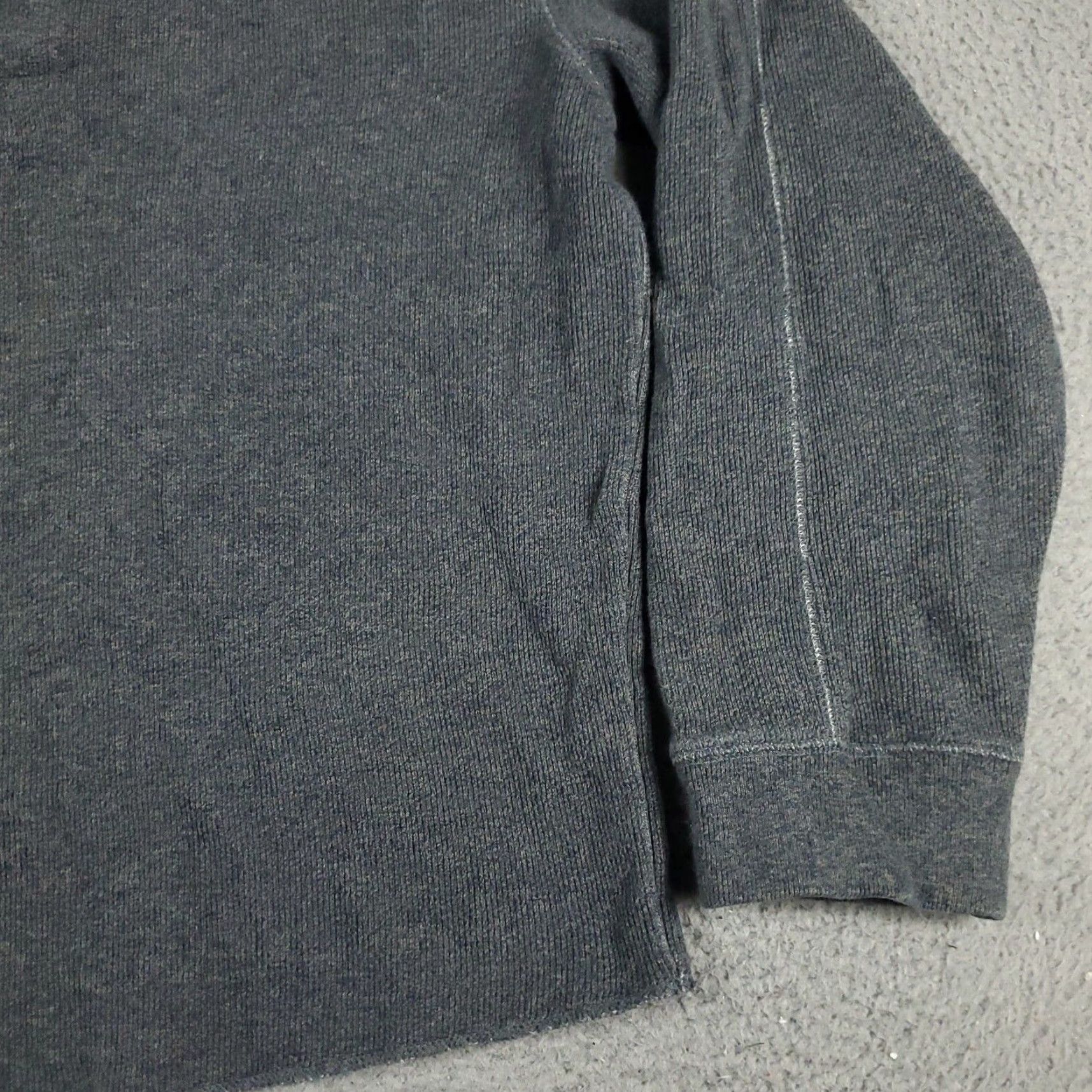 Abercrombie & Fitch Abercrombie & Fitch Mens Medium Gray Collared Pullover Sweater Cotton Blend Long Sleeve Size US M / EU 48-50 / 2 - 4 Thumbnail