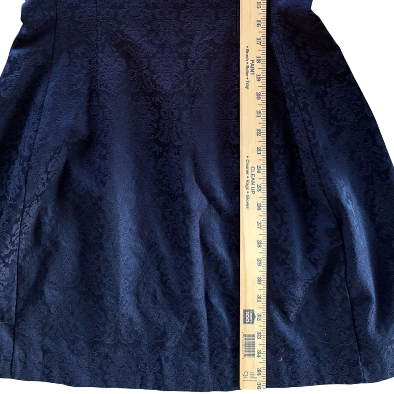 Other Eva Mendez’s Blue Mini Damask Print Dress size 12. Size XL / US 12-14 / IT 48-50 - 4 Thumbnail