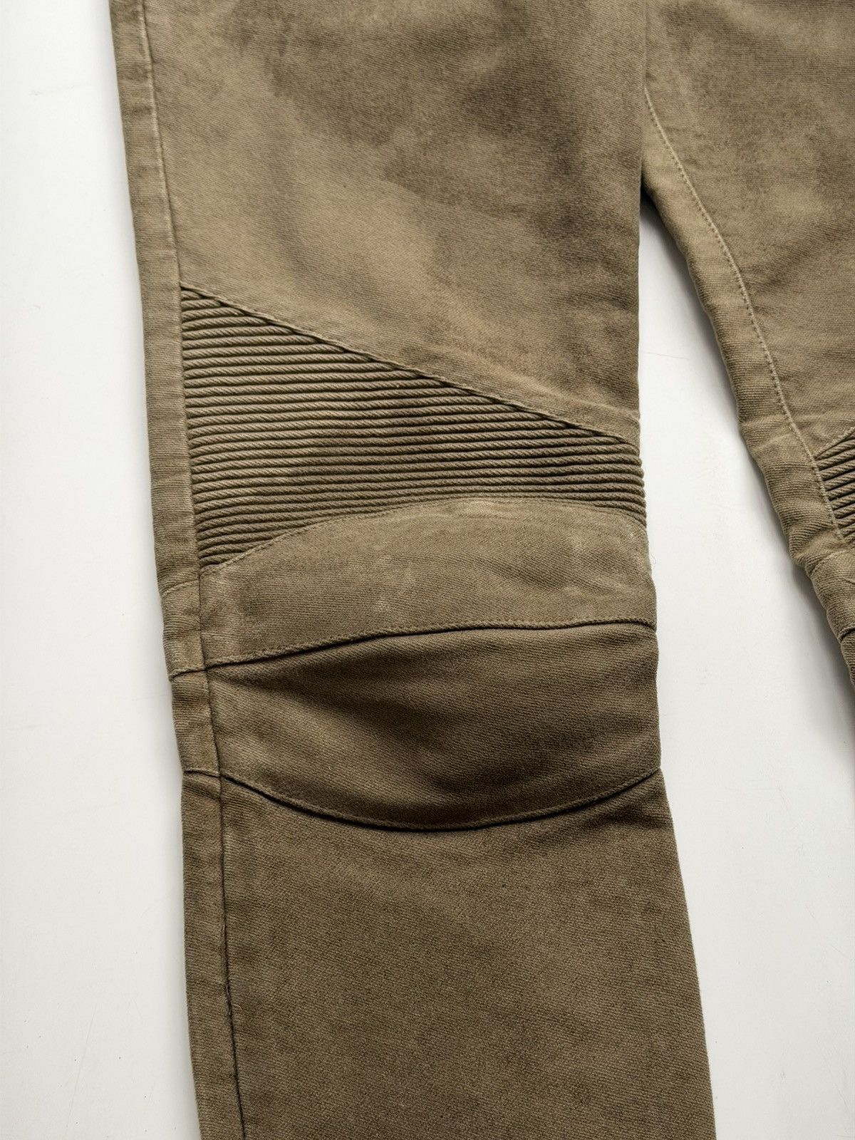 Balmain BALMAIN Decarnin SS 2010 Wax ‘Stain’ Biker Denim Zip Pants Size 28" / US 6 / IT 42 - 8 Thumbnail