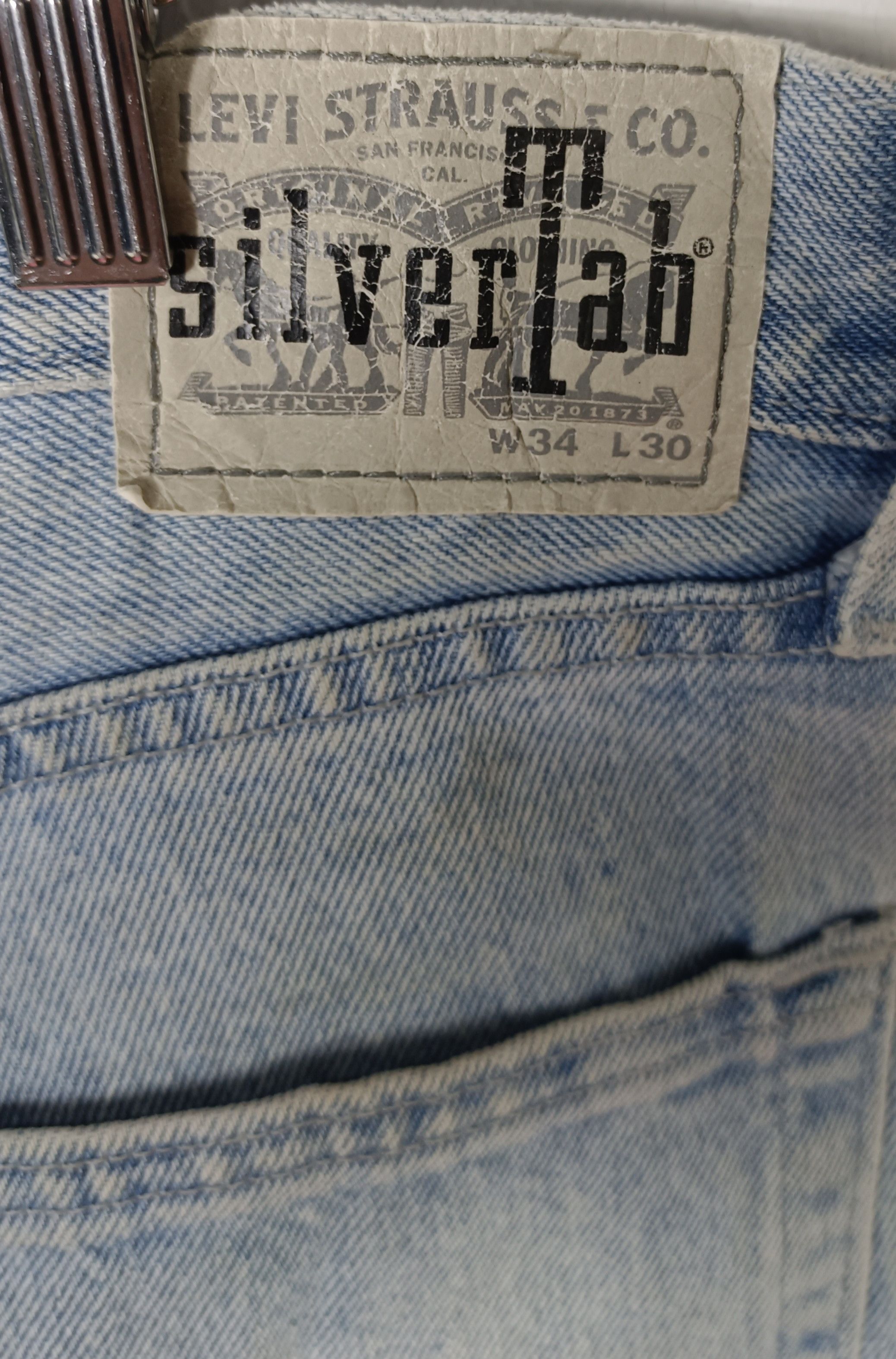 Levi's Vintage Clothing × Vintage Vintage Levi's SilverTab Baggy Blue Denim Single (R) Size US 35 - 13 Thumbnail