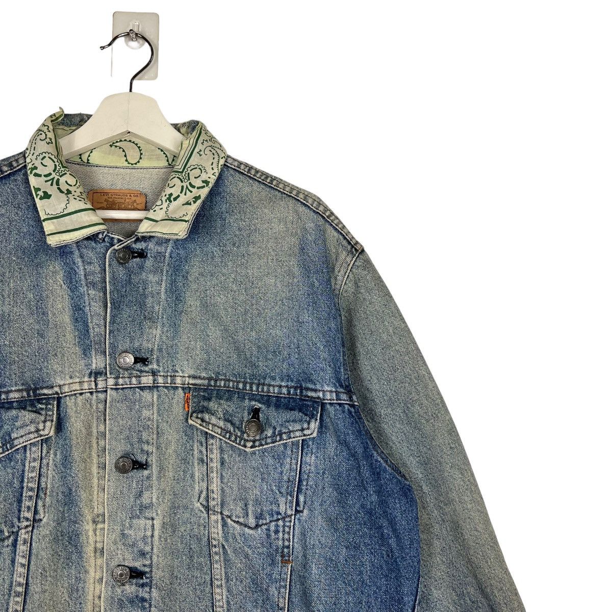 Levi's × Levi's Vintage Clothing 🔥 VINTAGE LEVIS PAISLEY COLAR DENIM TRUCKER JACKET Size US M / EU 48-50 / 2 - 5 Thumbnail