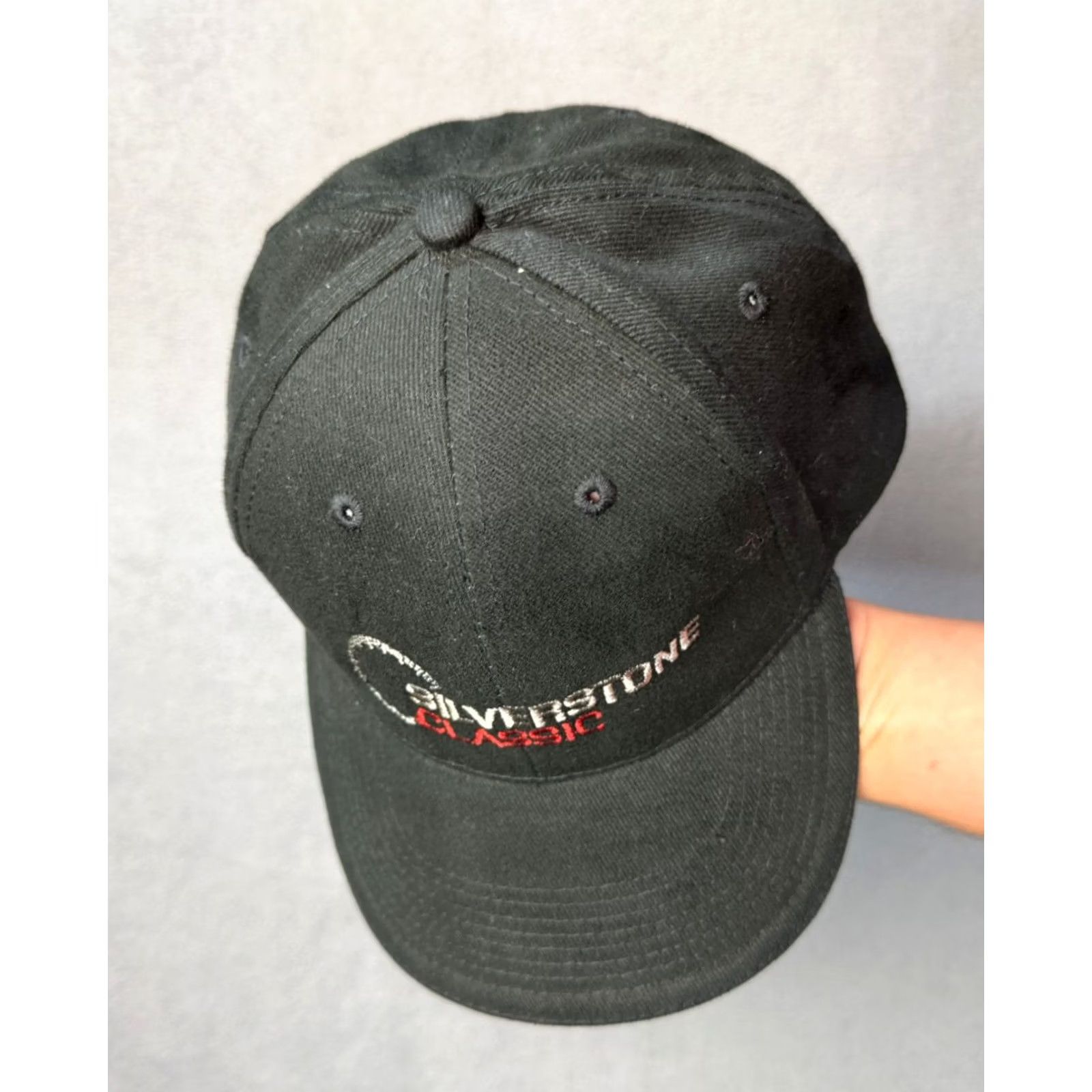Vintage Silverstone Classic Racing Black baseball cap Men One Size Black Baseball Cap Adjustable Cap Size ONE SIZE - 5 Thumbnail