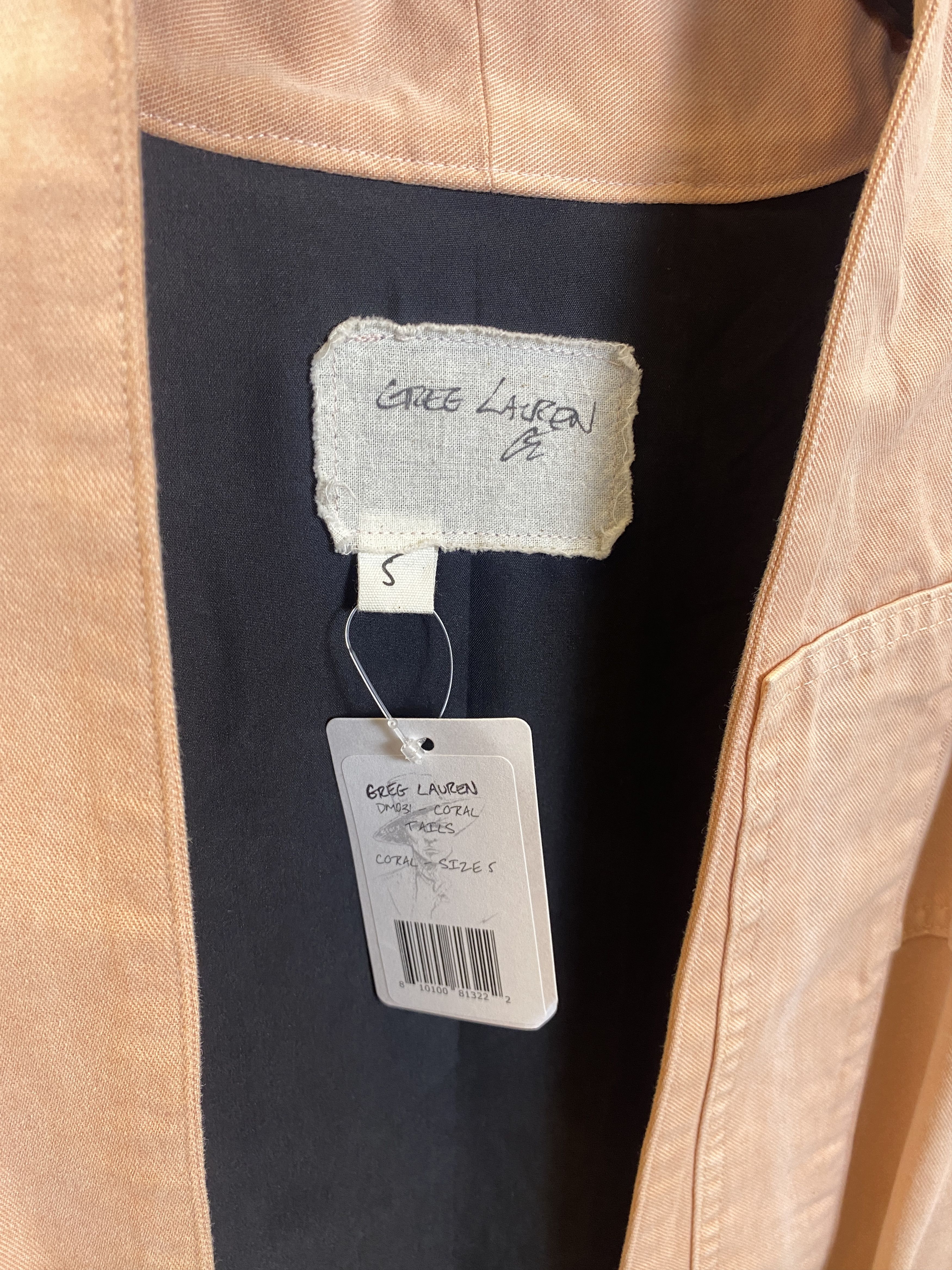 Greg Lauren $2500 GREG LAUREN Coral Tail Coat Patchwork Size US XXL / EU 58 / 5 - 5 Thumbnail