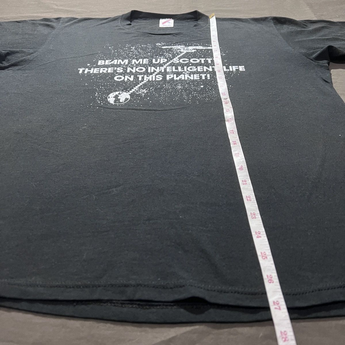 Vintage Vintage 80s Beam me up, Scotty Quotes Tee XL Star Trek Size US XL / EU 56 / 4 - 6 Thumbnail